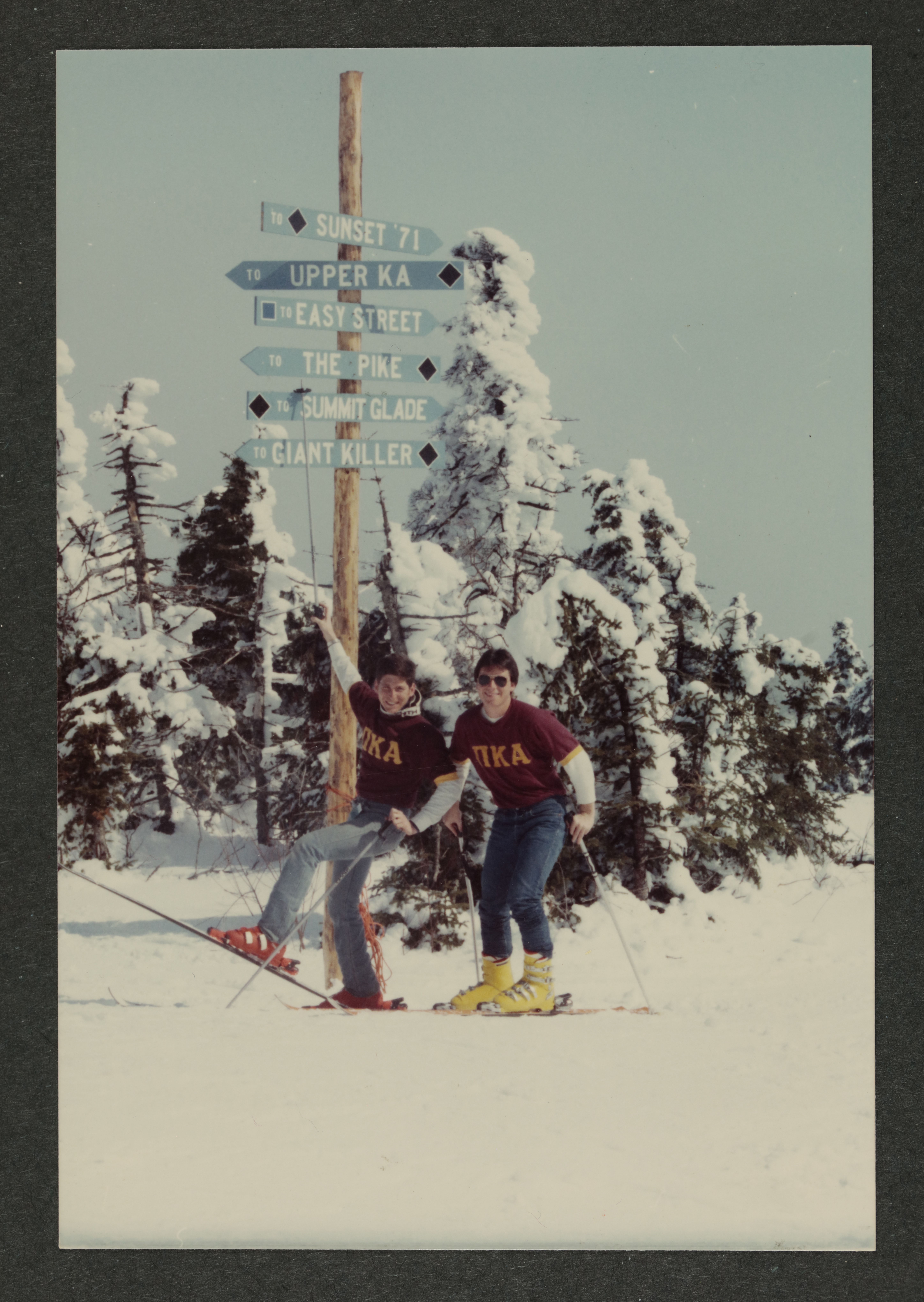 Dave Zilber and Tim Oakhill at Pico Ski Area Photograph, 1983