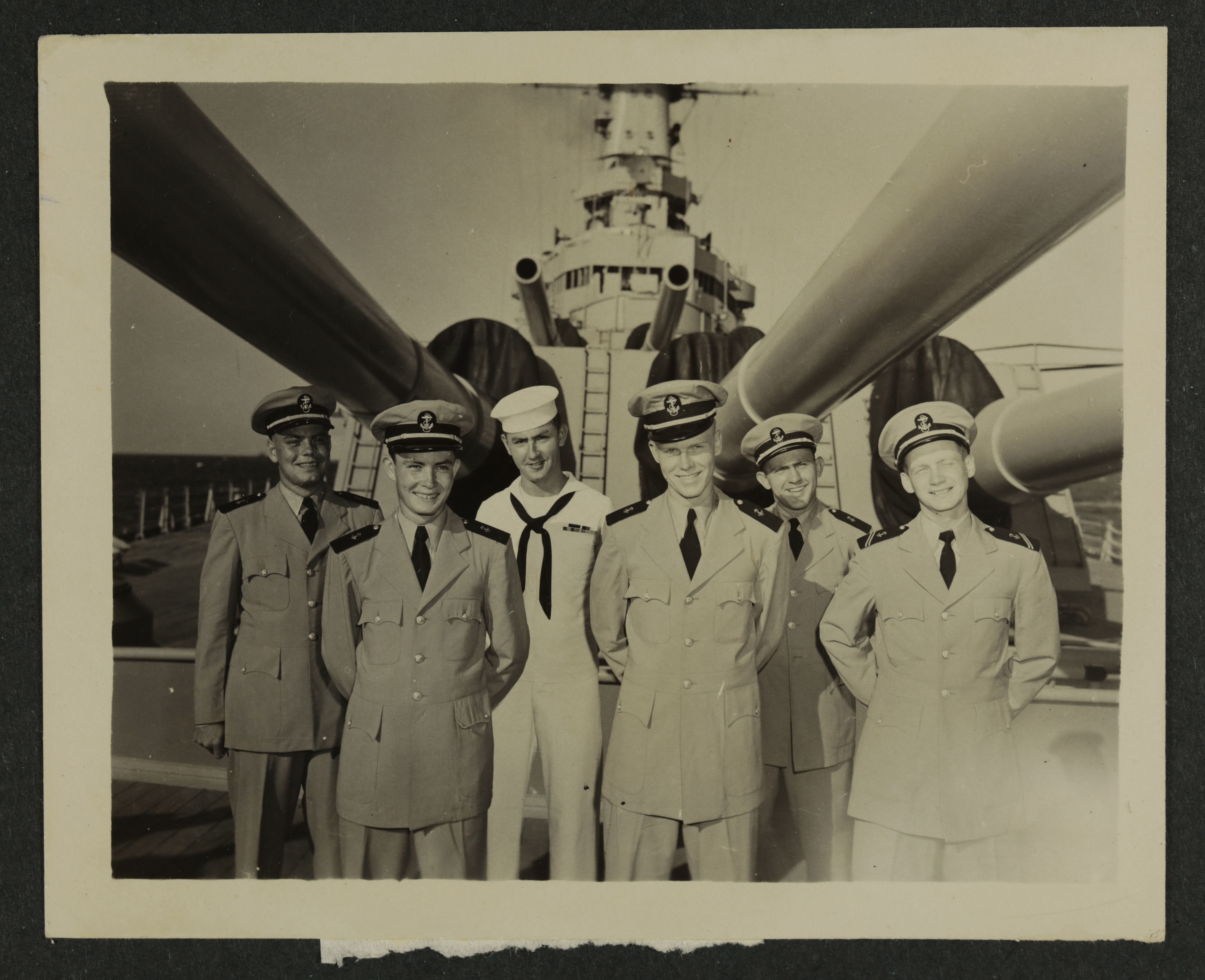Six Pike Sailors on Ship Photograph, c. 1950s