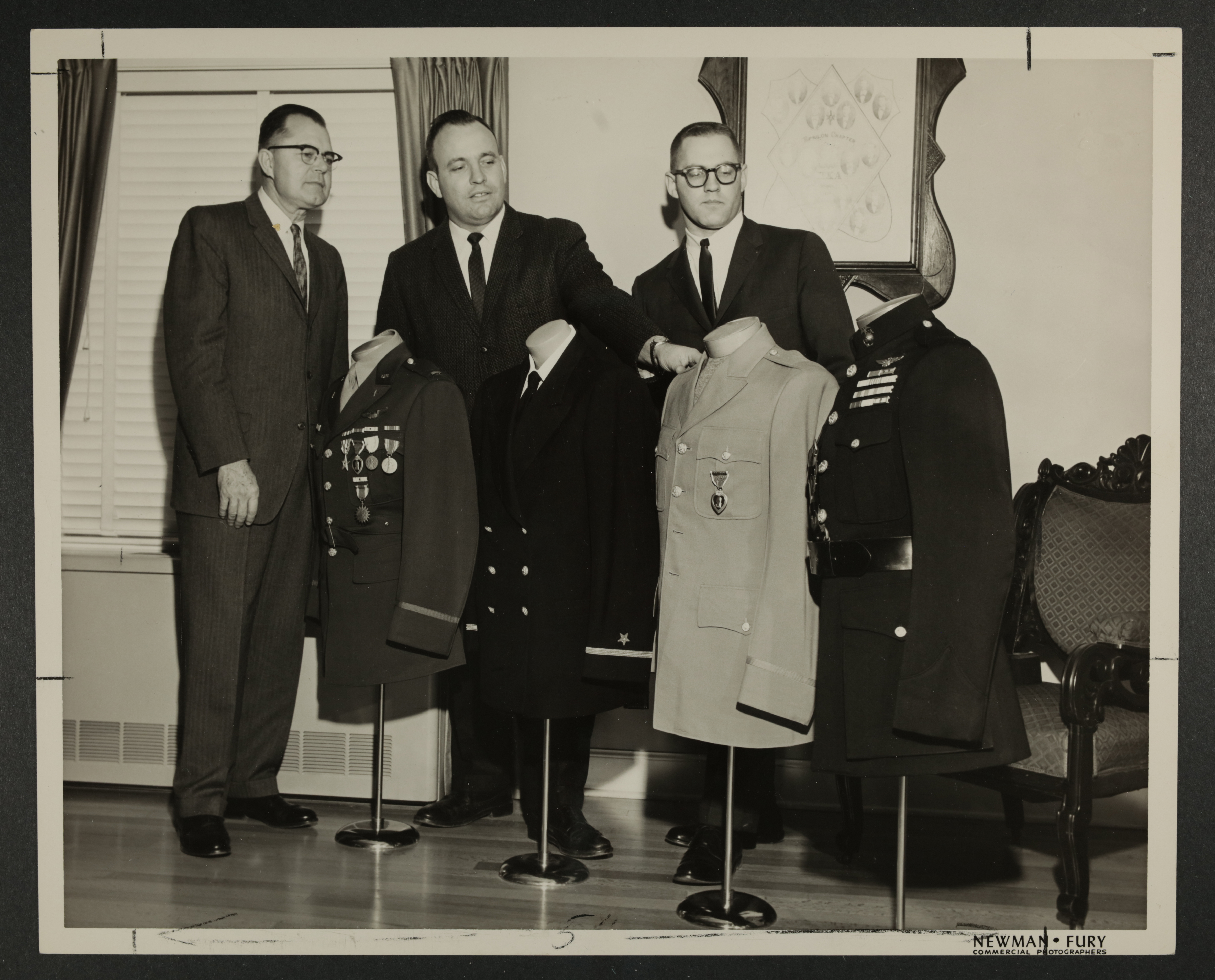 Horne, Watkins, and Crosby at Memorial Headquarters, January 18, 1963