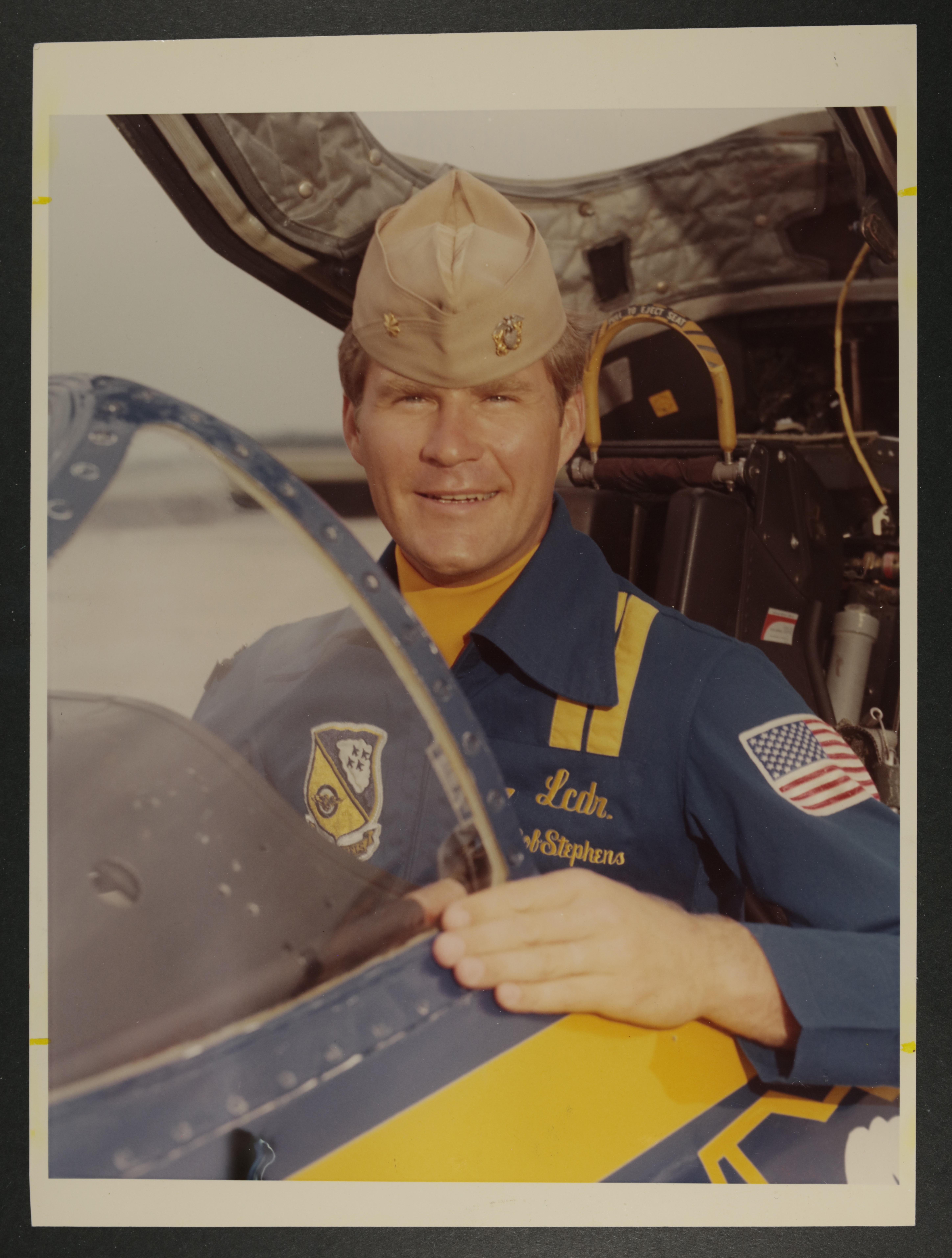 Bob Stephens in Airplane Photograph