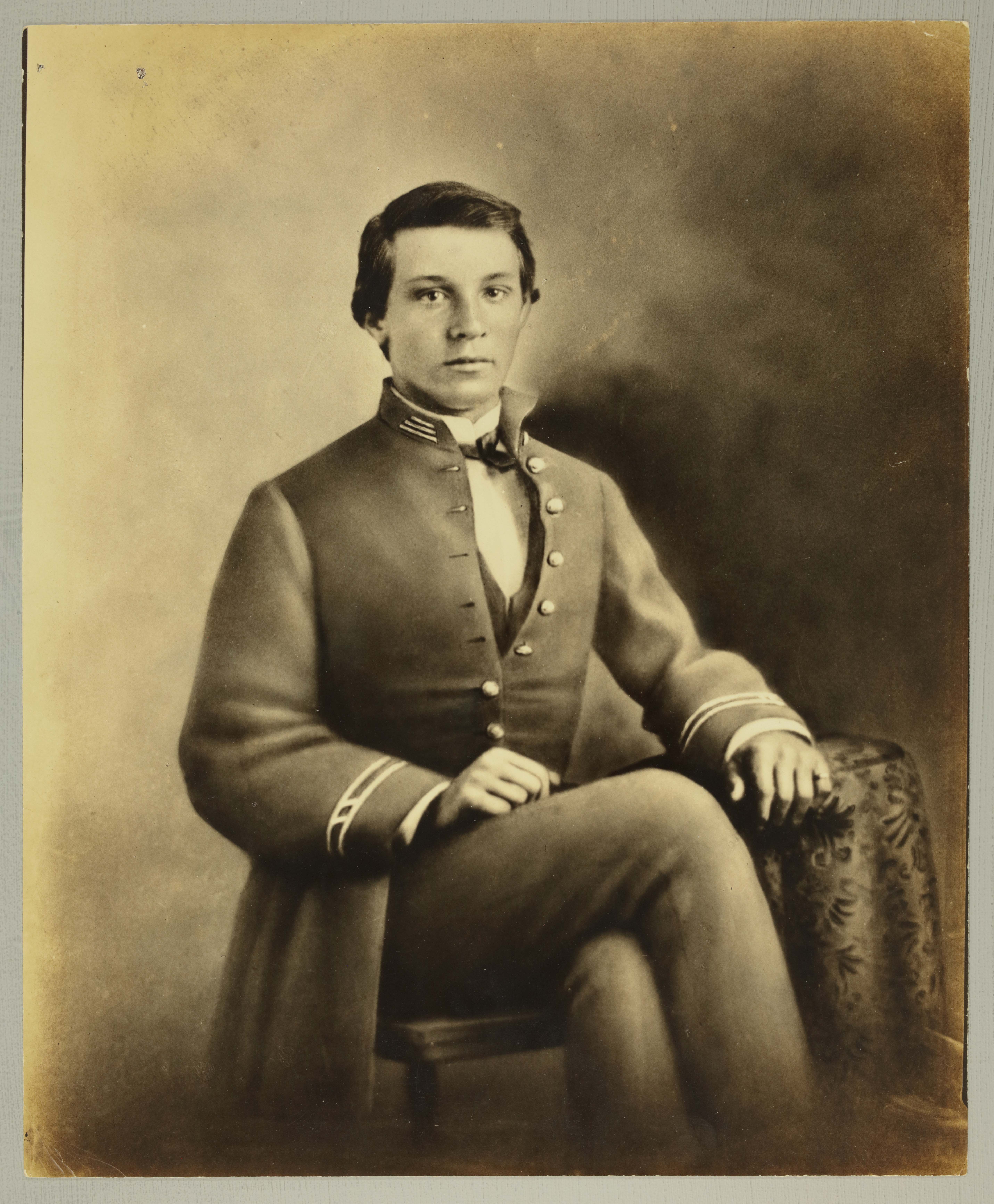 Julian Edward Wood Portrait Photograph, 1868