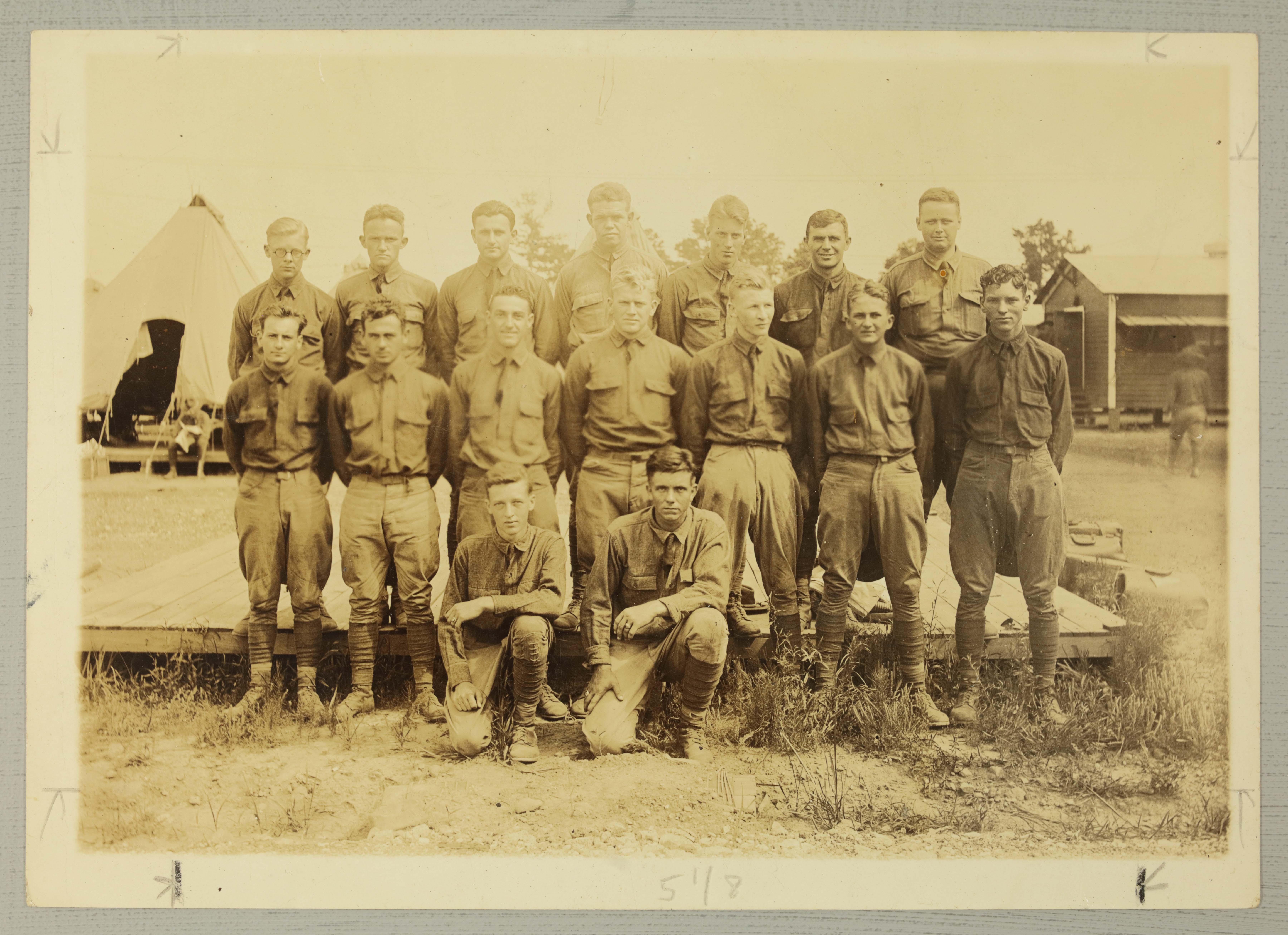 ROTC at Camp McClellan Photograph, Summer 1928