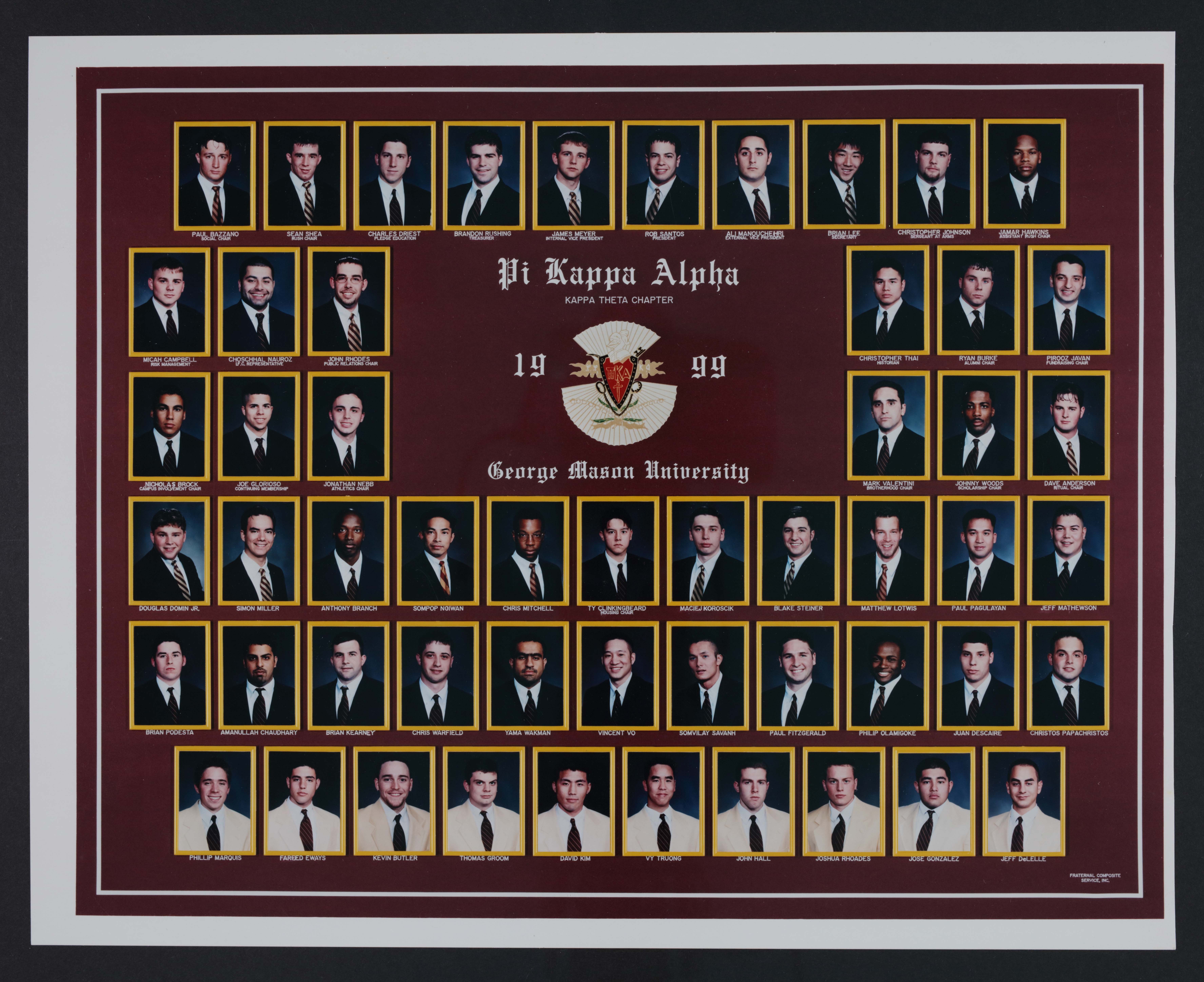 Kappa Theta Chapter Composite Photograph, 1999