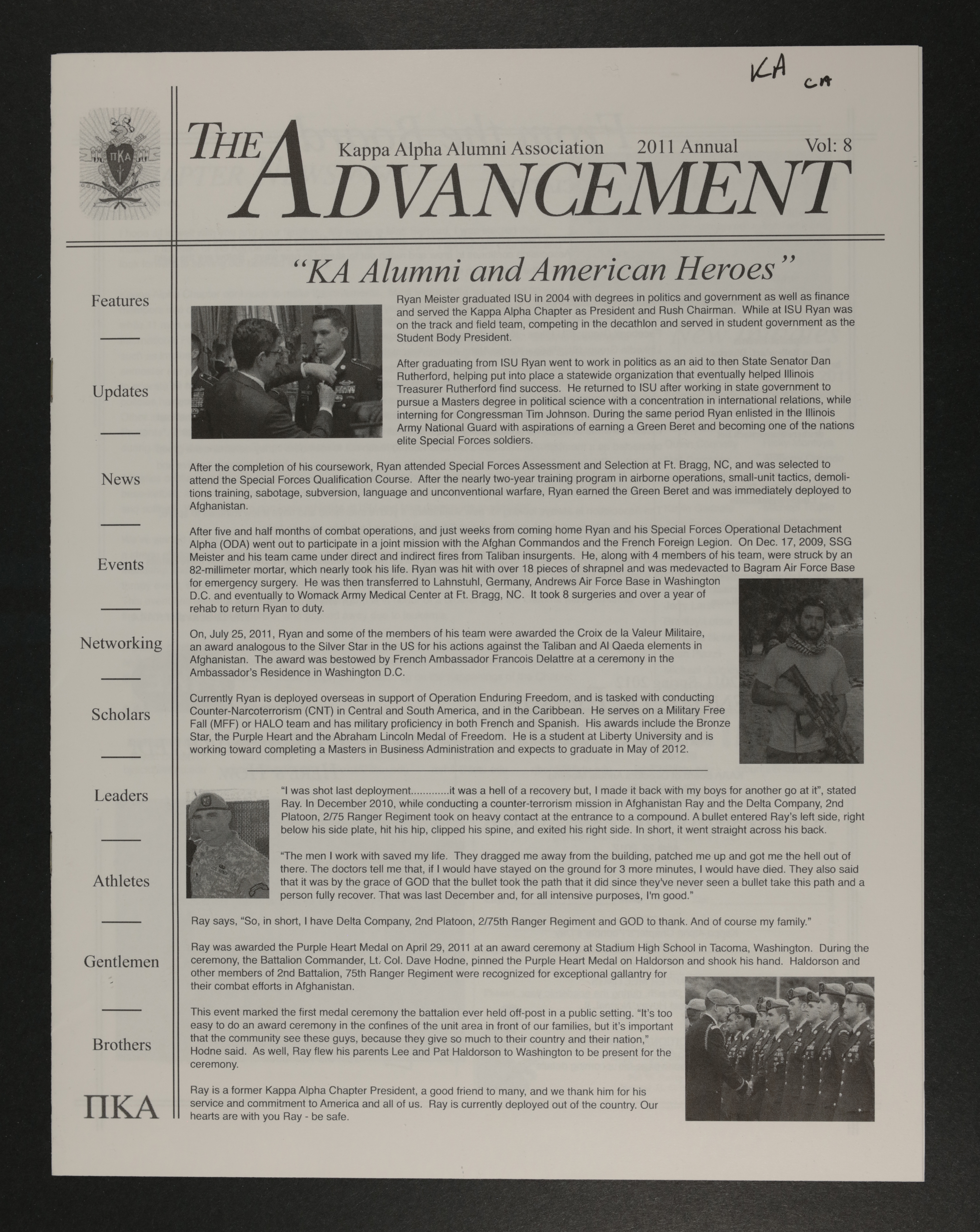 The Advancement Newsletter, 2011