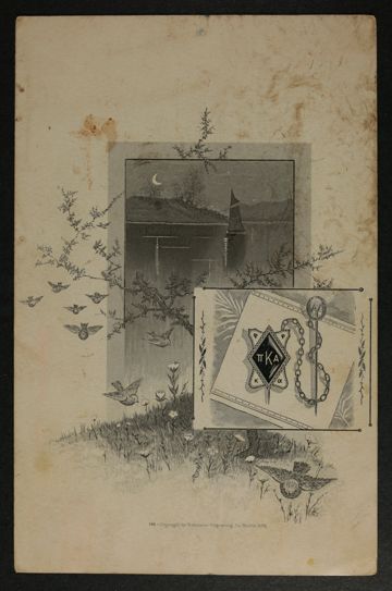 Theta Chapter Farewell Banquet Invitation, June 7, 1888