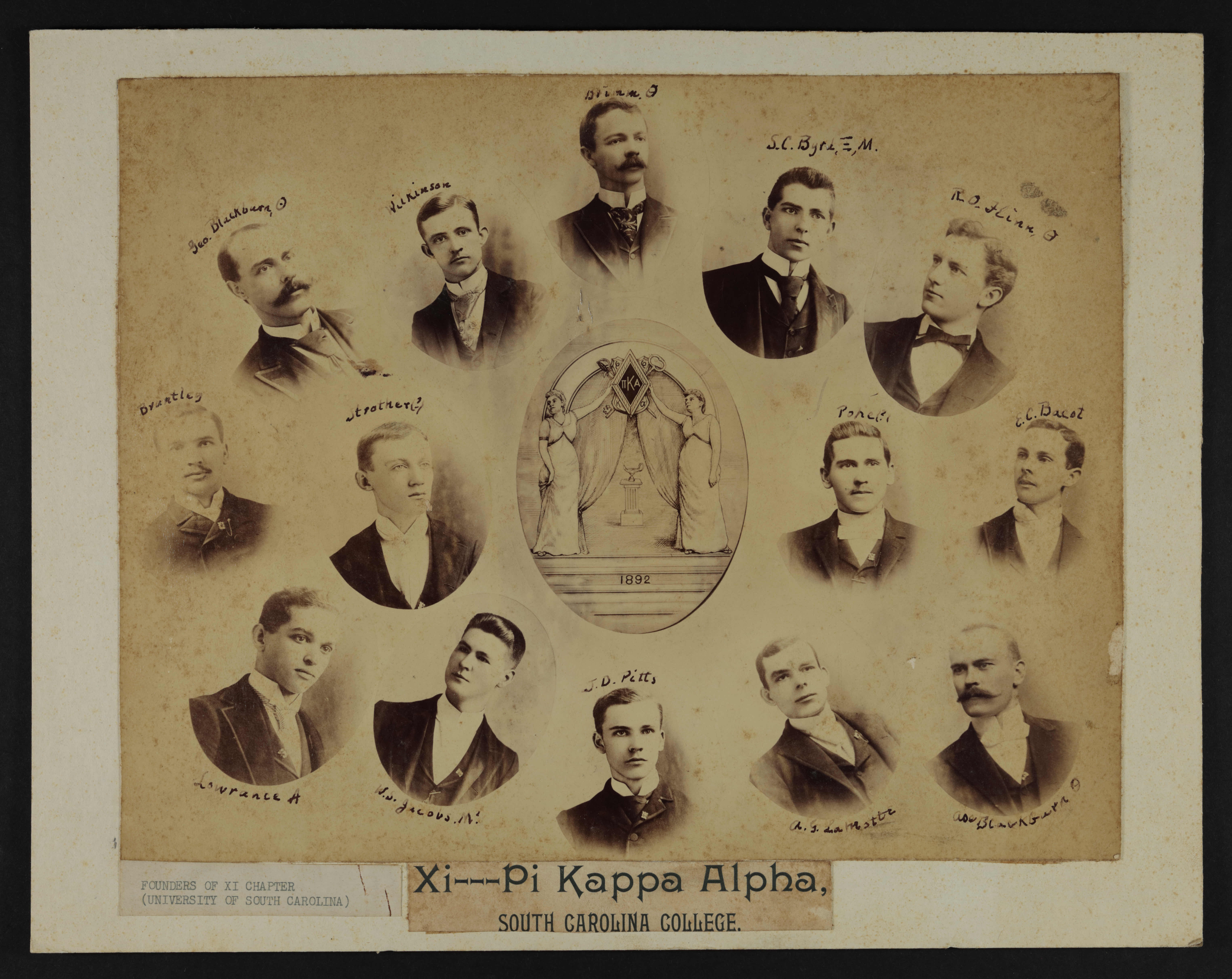 Founders of Xi Chapter Composite Photograph, 1892