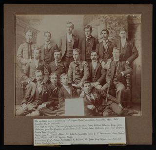 Group of 15 at Knoxville Convention Photograph, December 21-23,1892