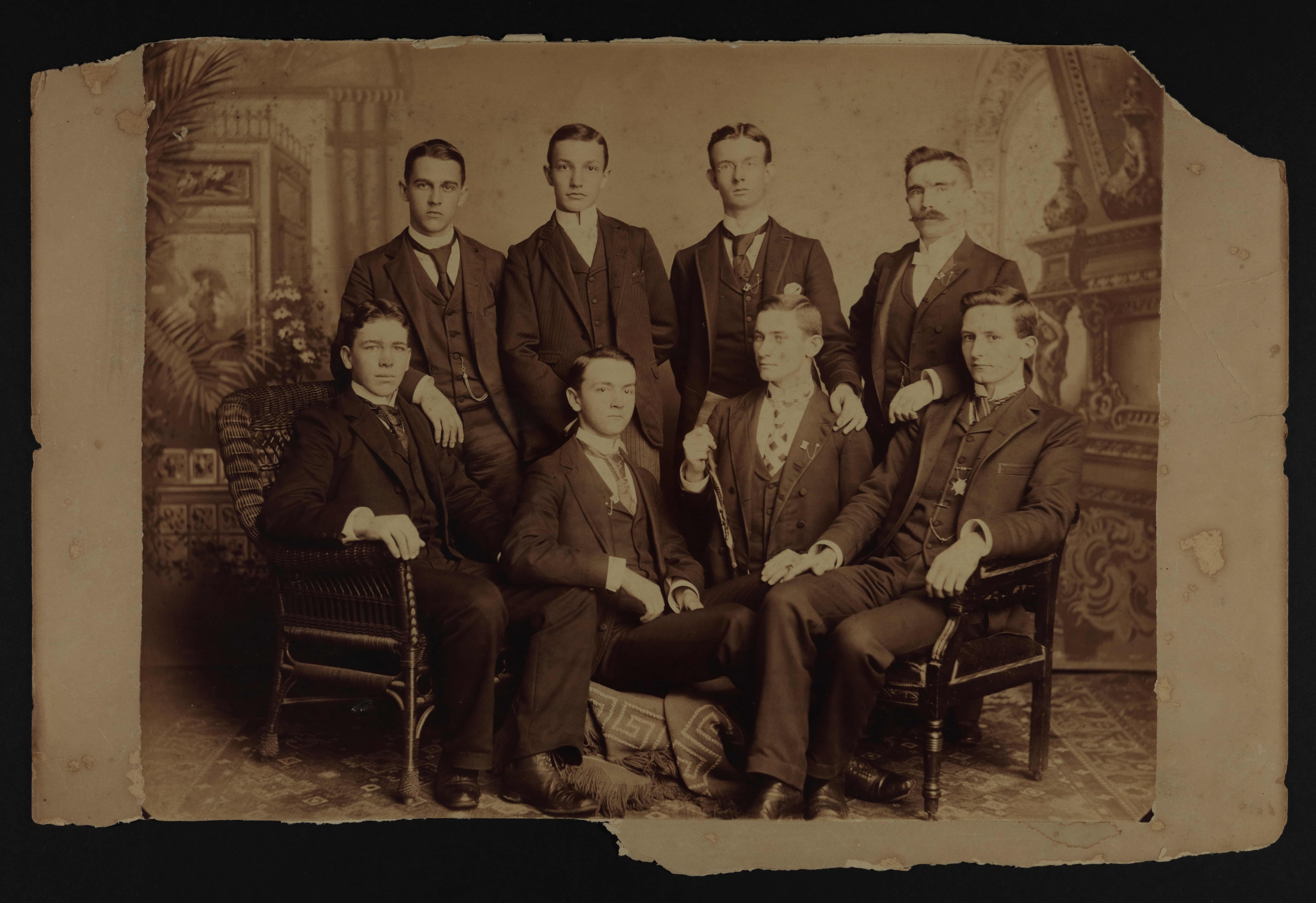 Theta Chapter Cabinet Card, 1890