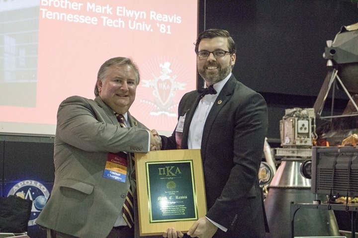 Mark Elwyn Reavis and Unidentified at the HAAA 150th Founders Day Celebration Photograph, 2018