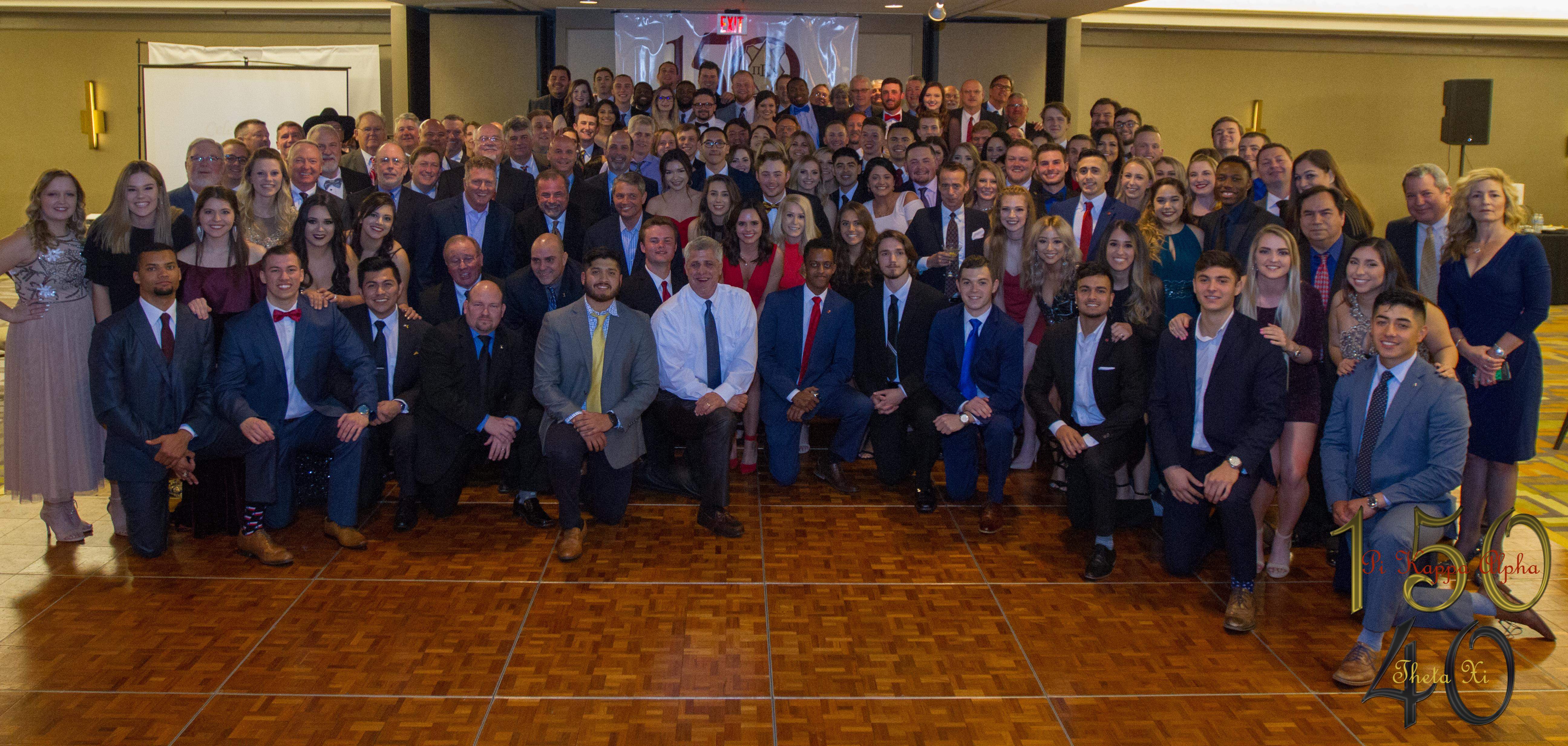 Attendees at Theta Xi Chapter 150th Founders' Day and Chapter 40th Anniversary Celebration Photograph, 2018
