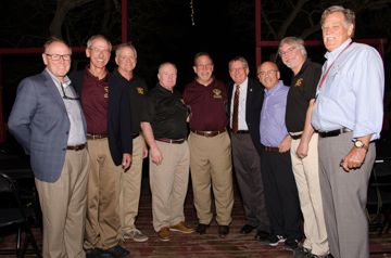 Nine Alumni at the Zeta Sigma Alumni Association Founders' Day Celebration Photograph, 2018