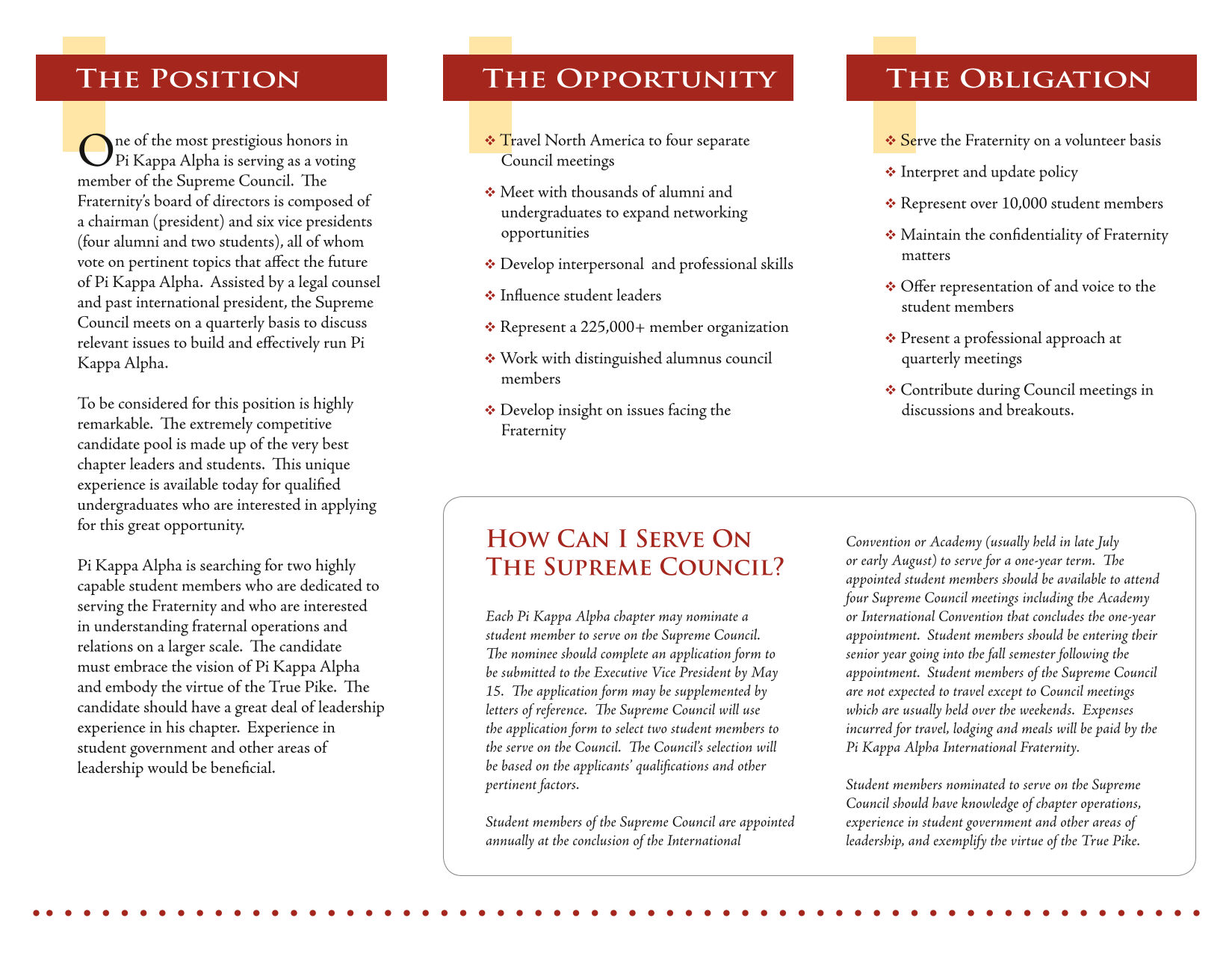 Undergraduate Supreme Council Vice President Brochure, 2007