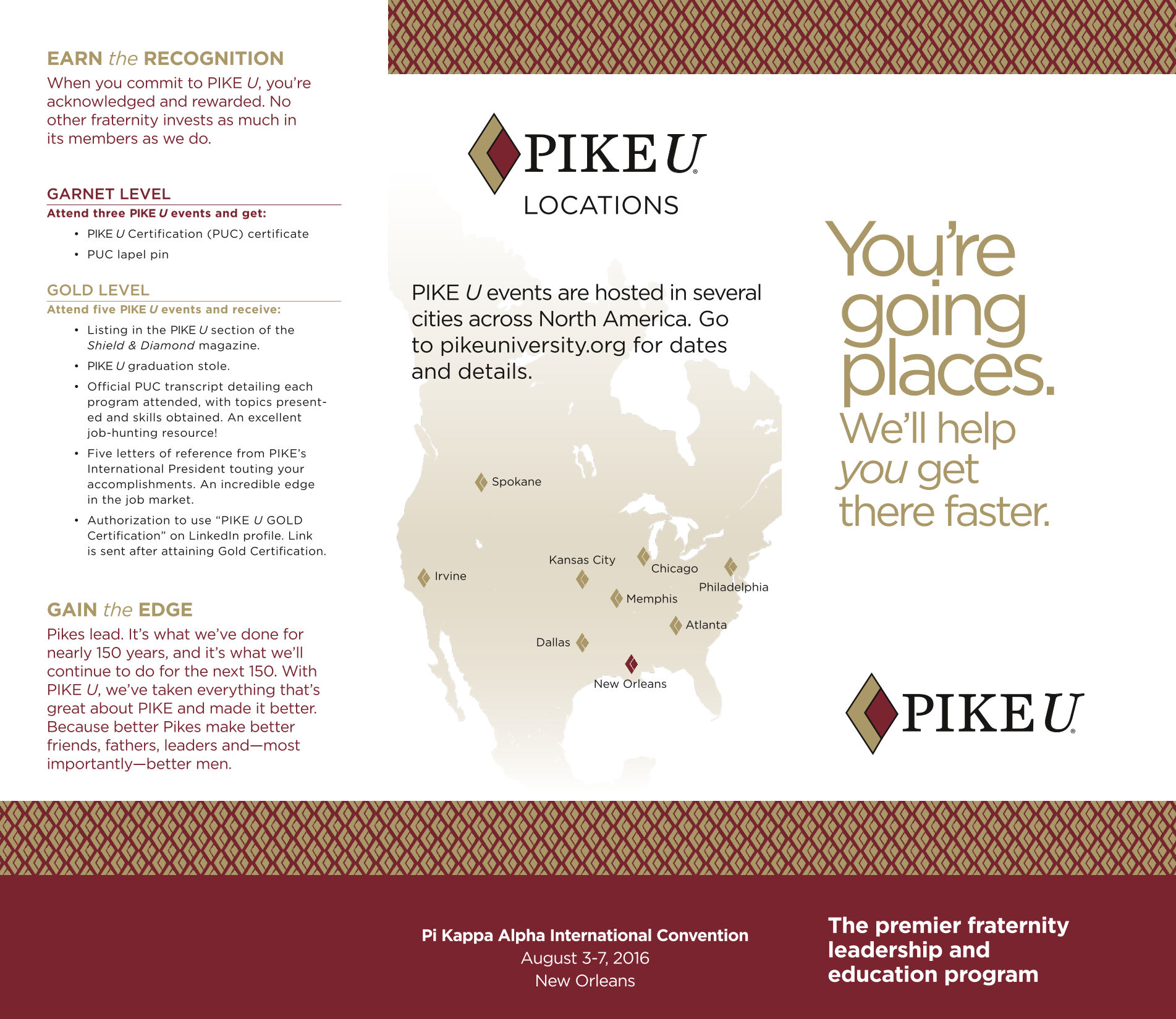 You're Going Places Brochure, 2016