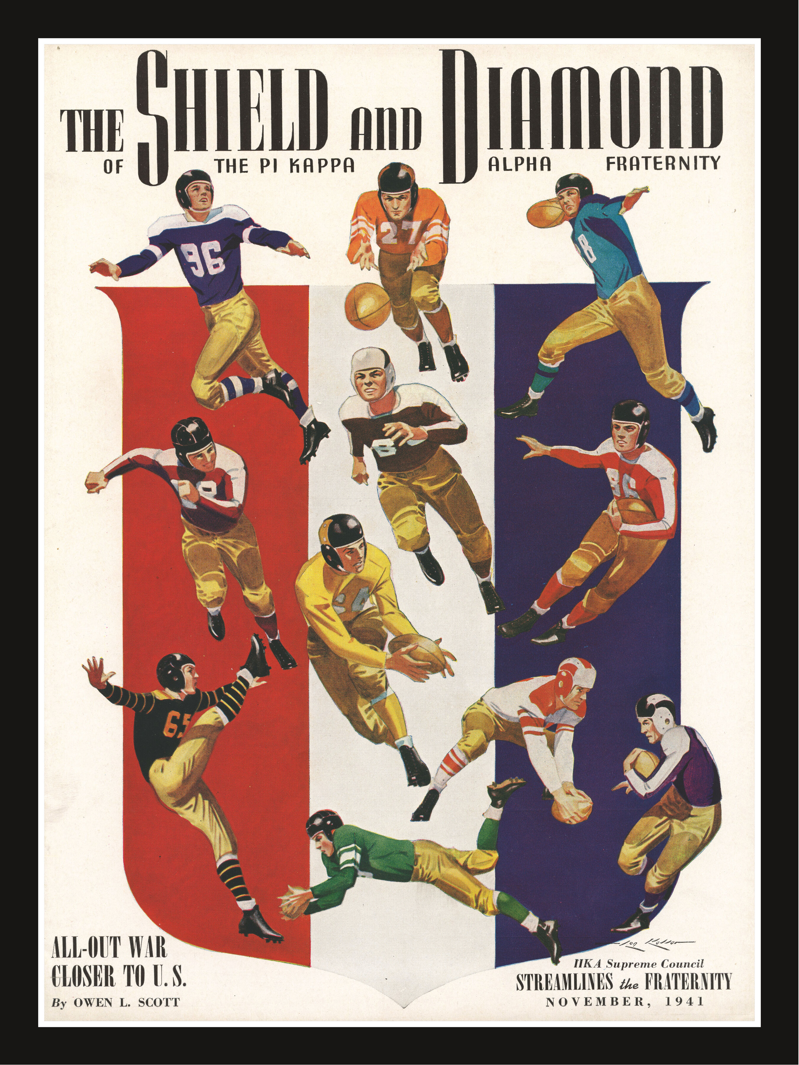 The Shield and Diamond Football Cover Poster, November 1941
