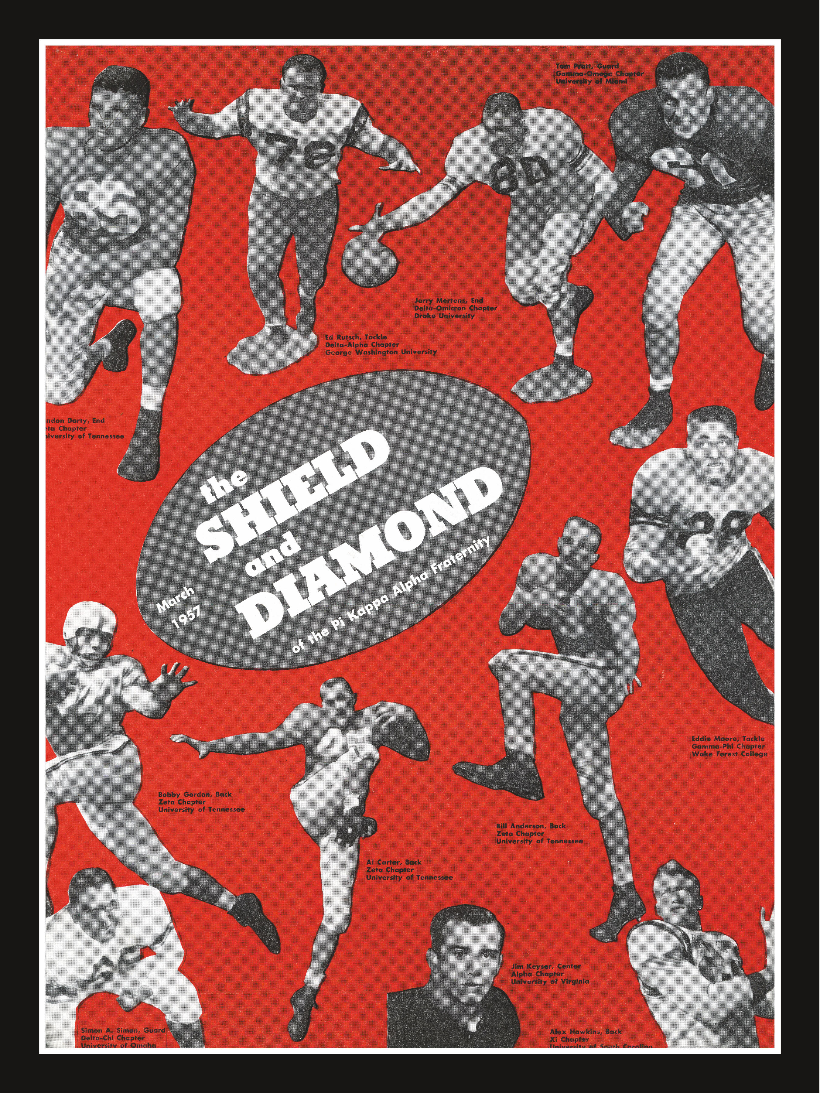 The Shield and Diamond Football Cover Poster, March 1957