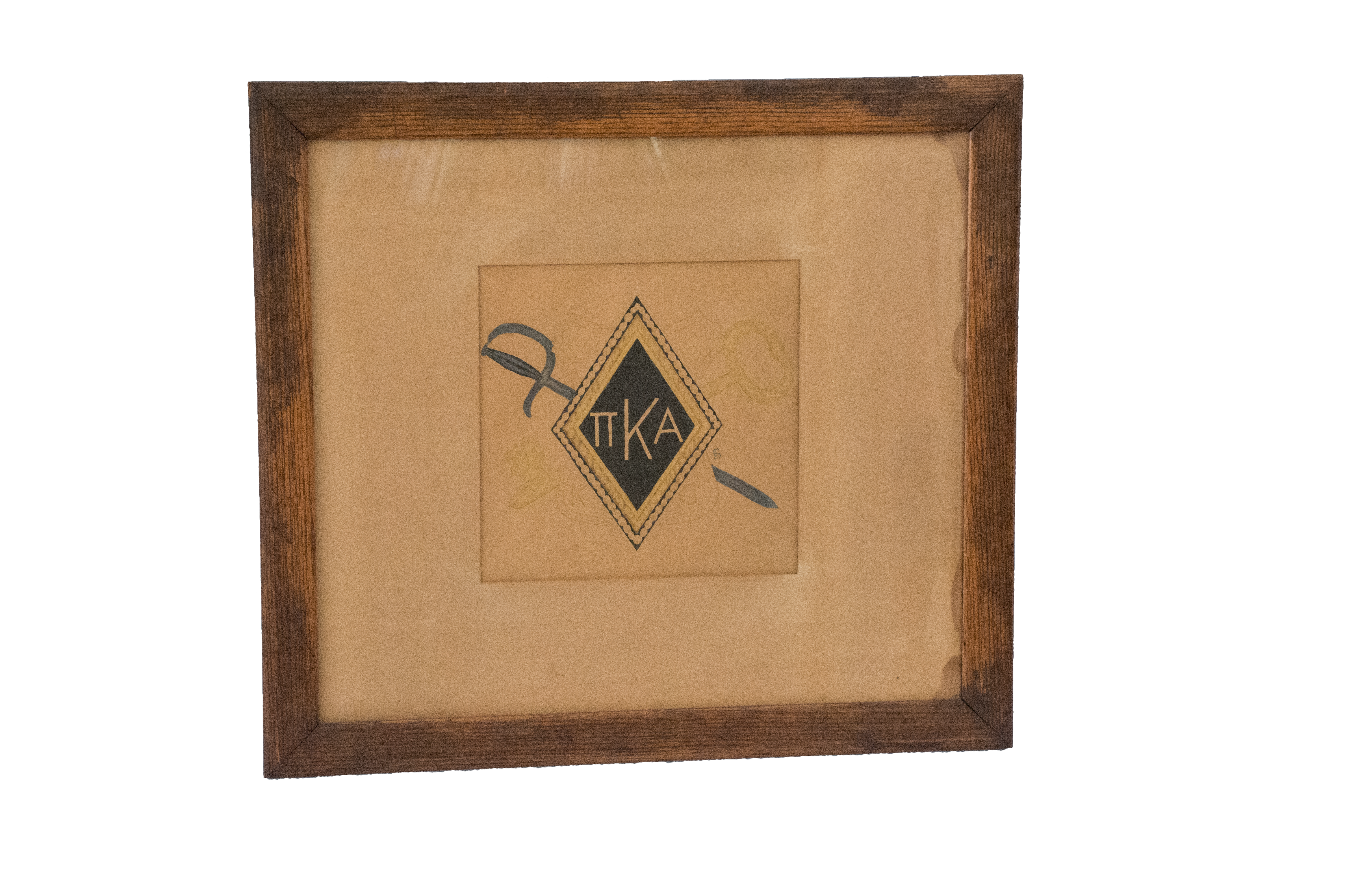 First Pi Kappa Alpha Coat of Arms Framed Drawing