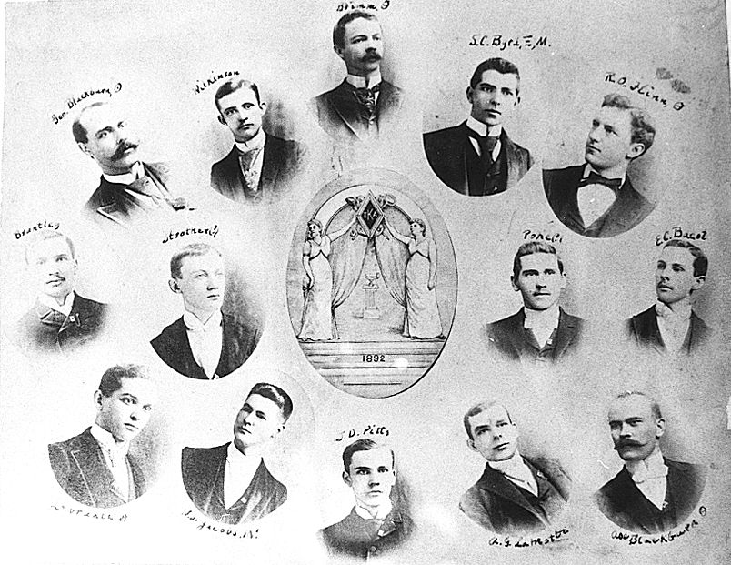Xi Chapter Members Composite Photograph, 1892