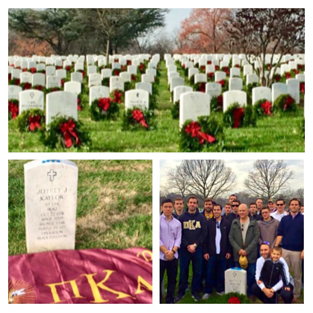 Lambda Rho Chapter Members and Alumni Visit a Cemetery Photograph