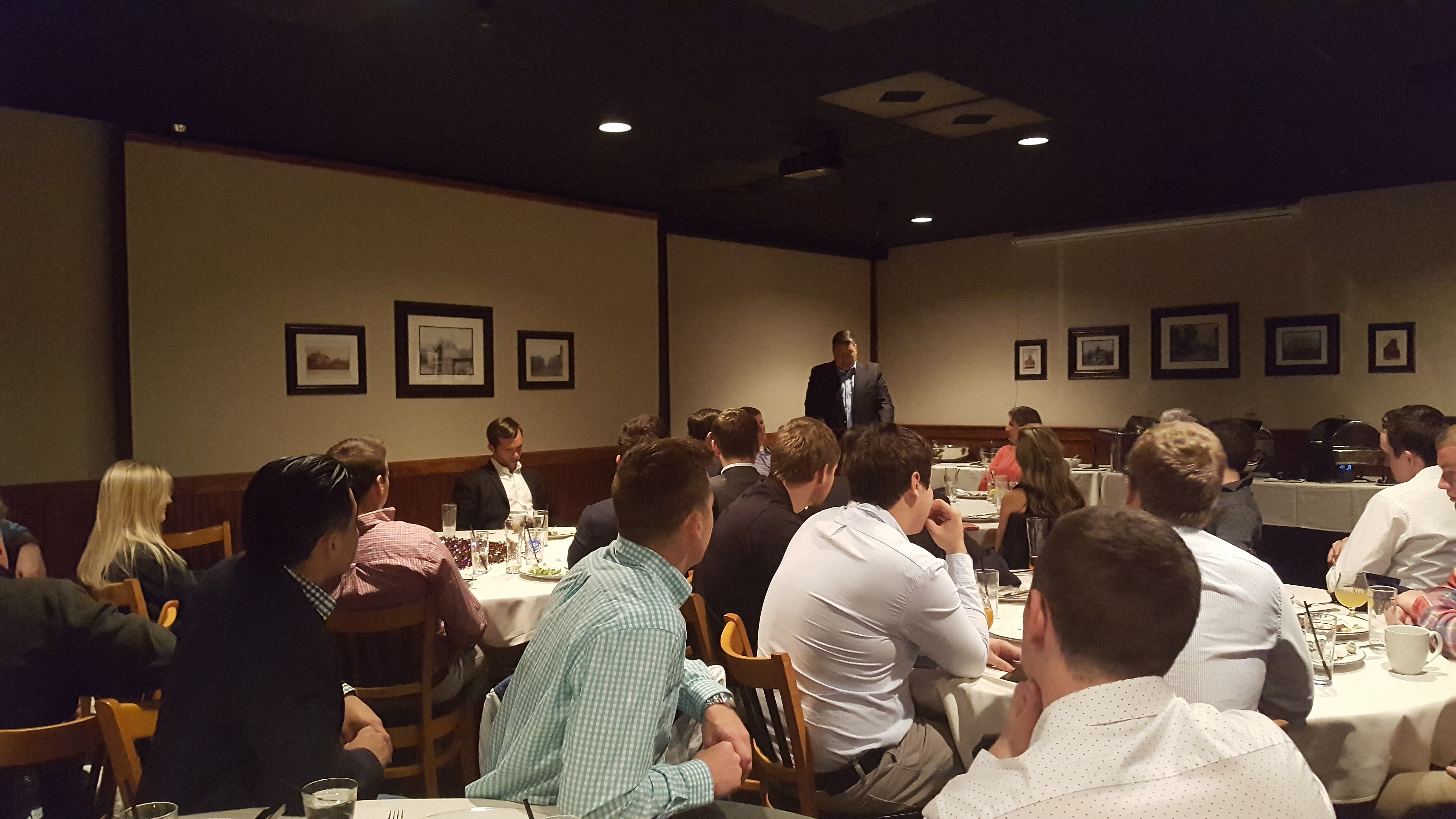 Iota Sigma Chapter Members At A Banquet Dinner Photograph