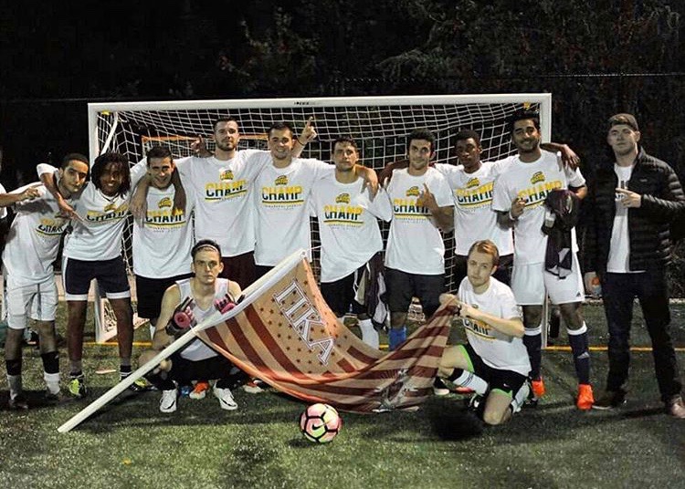 Twelve Kappa Theta Chapter Members Are Intramural Soccer Champions Photograph