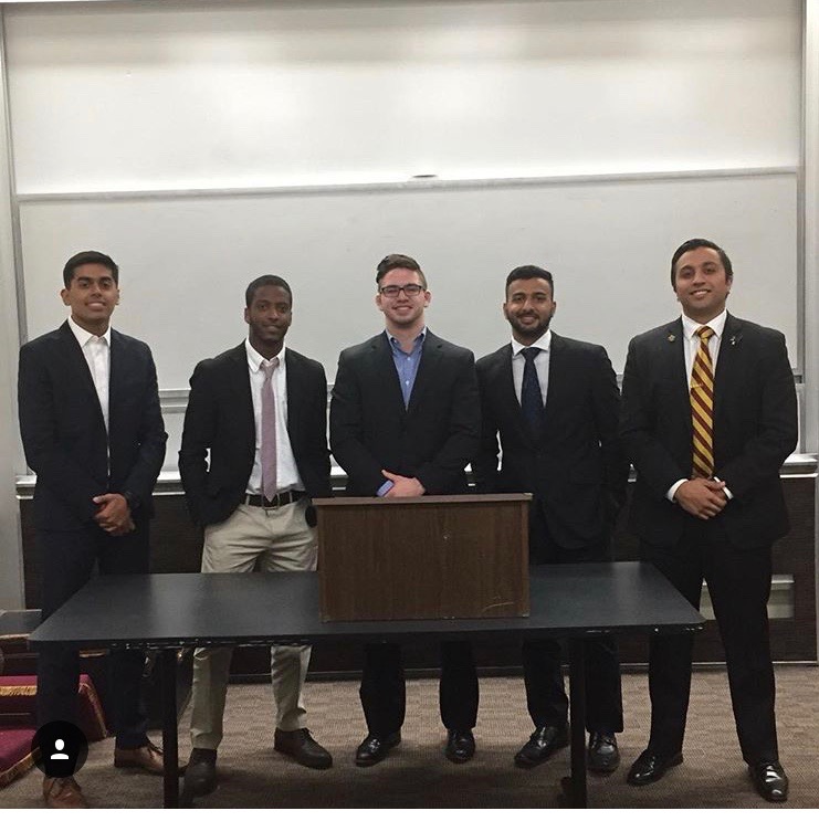 Five Unidentified Kappa Theta Chapter Members Photograph