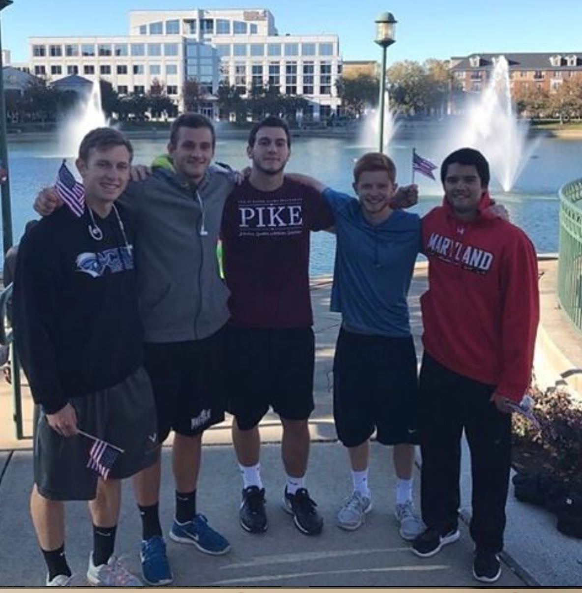 Five Unidentified Mu Rho Chapter Members Photograph