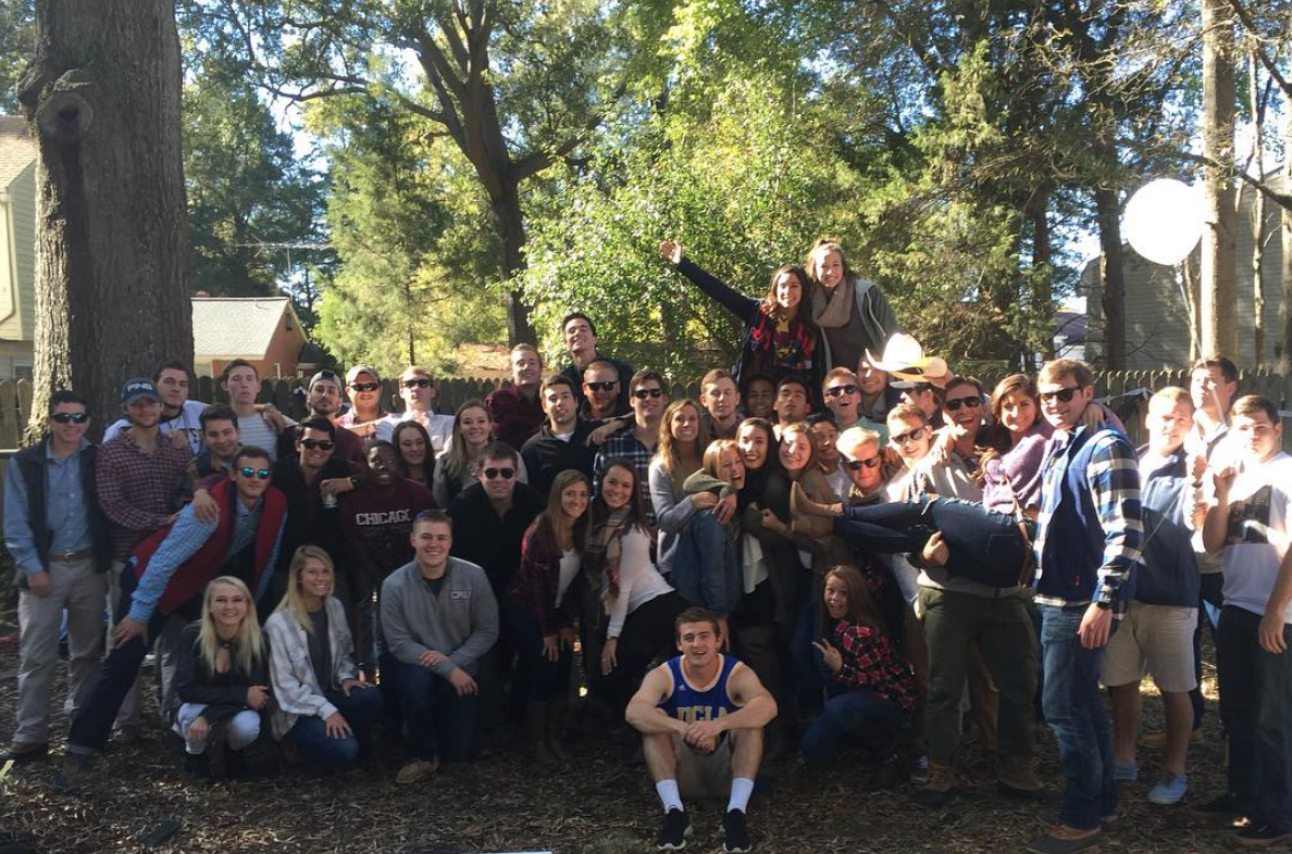 Mu Rho Chapter Mixes with a Women's Fraternity Photograph