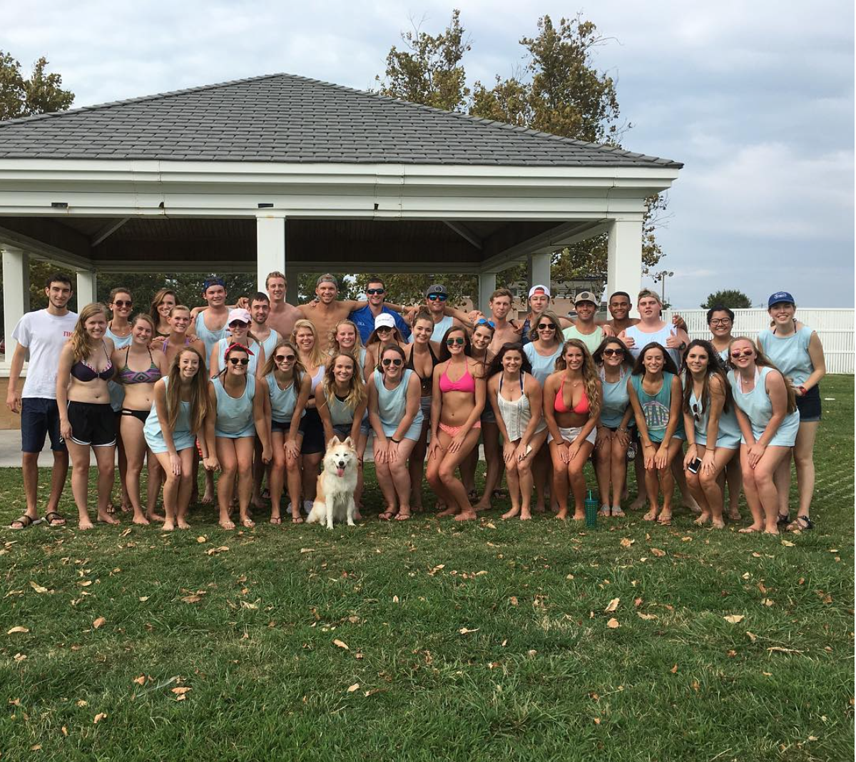 Members of Mu Rho Chapter and a Women's Fraternity Photograph