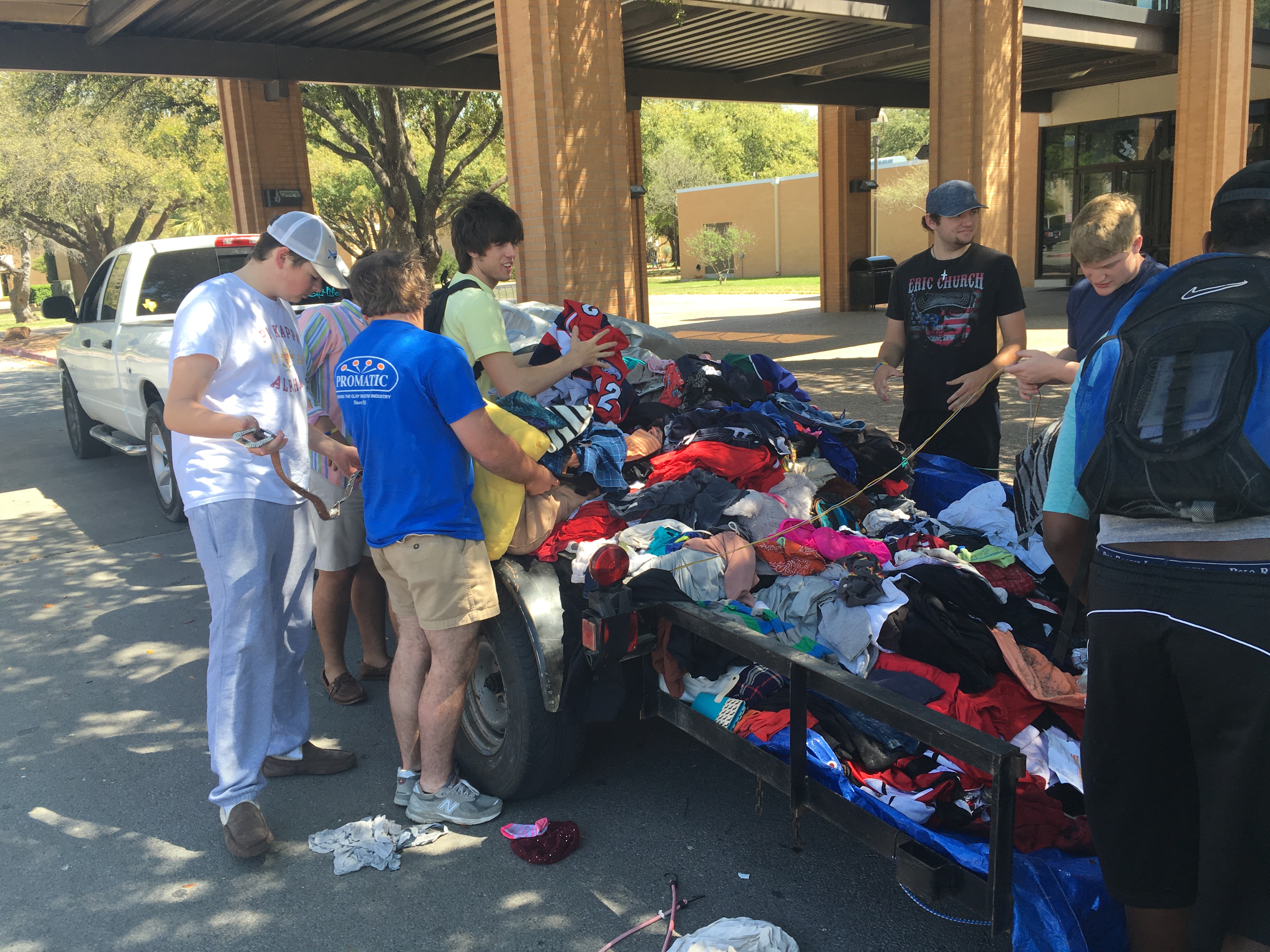 Eta Epsilon Chapter Collects Clothing Donations Photograph