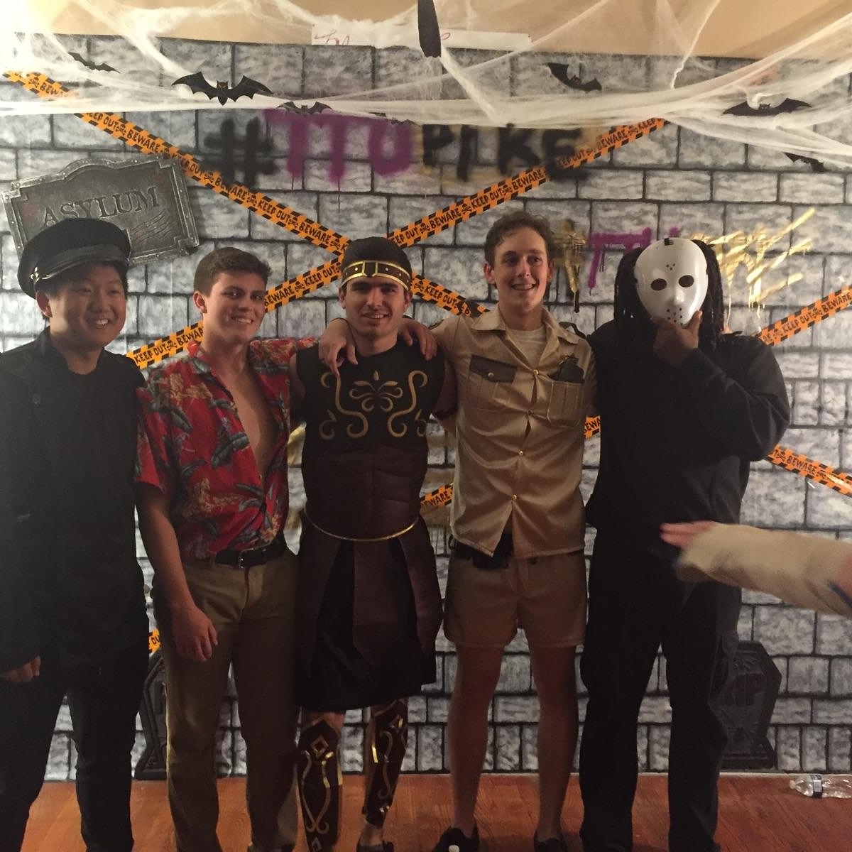 Five Theta Upsilon Chapter Members Dressed Up For Halloween Photograph