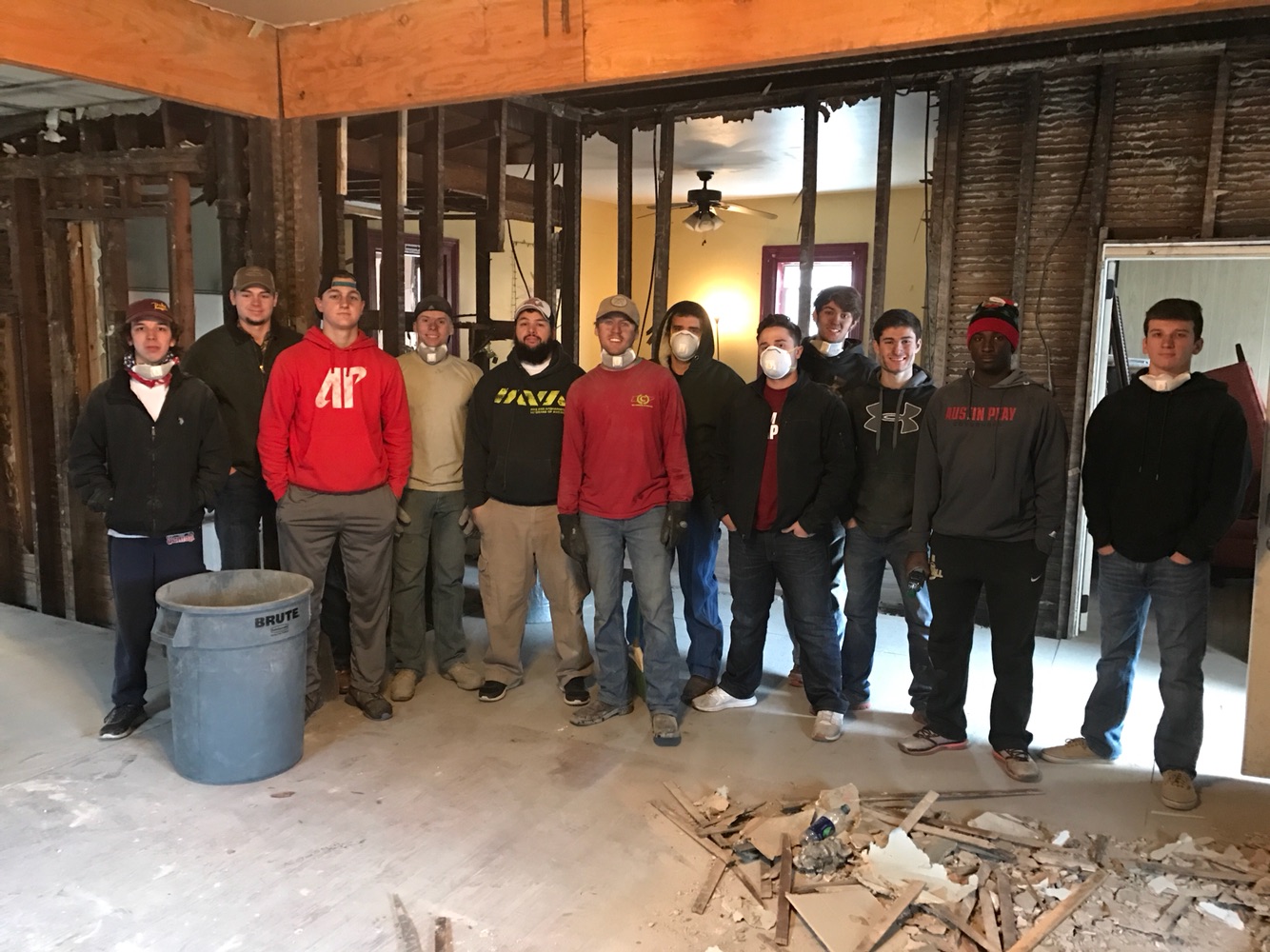 Eta Tau Pikes Demo Their Chapter House Photograph