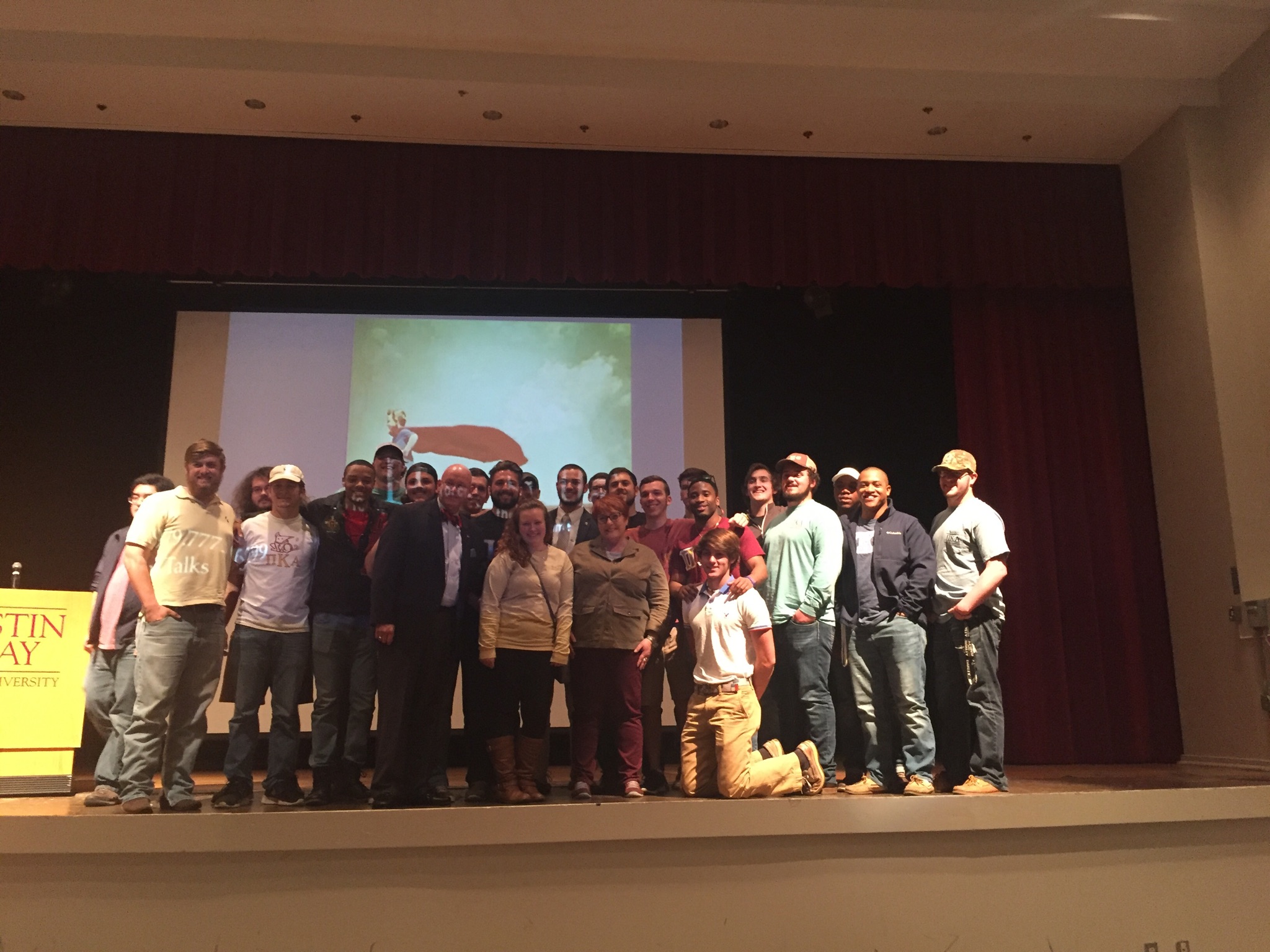 Eta Tau Chapter Pikes On A Stage Photograph