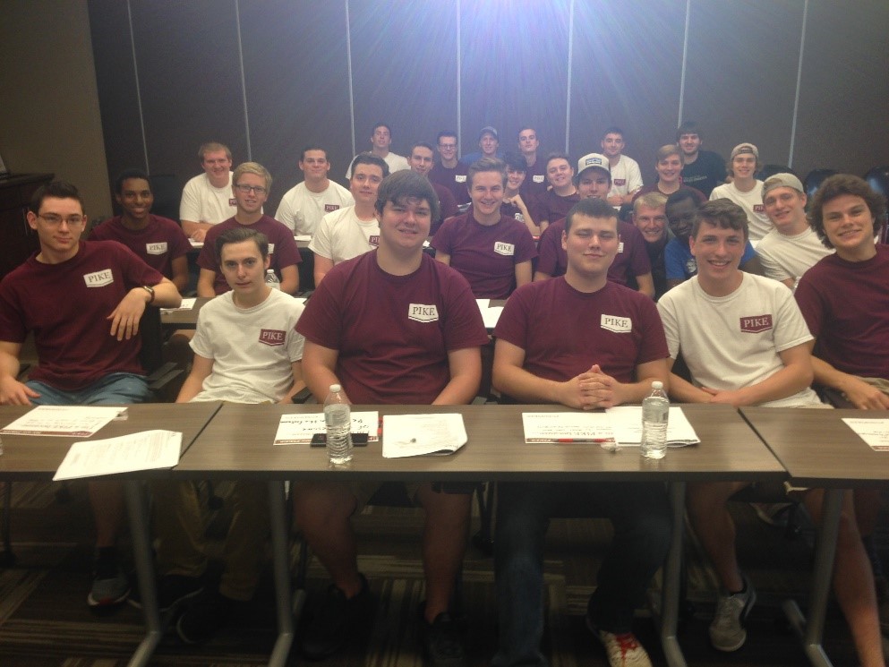 Kappa Pi Chapter Members Attend a Pike Meeting Photograph