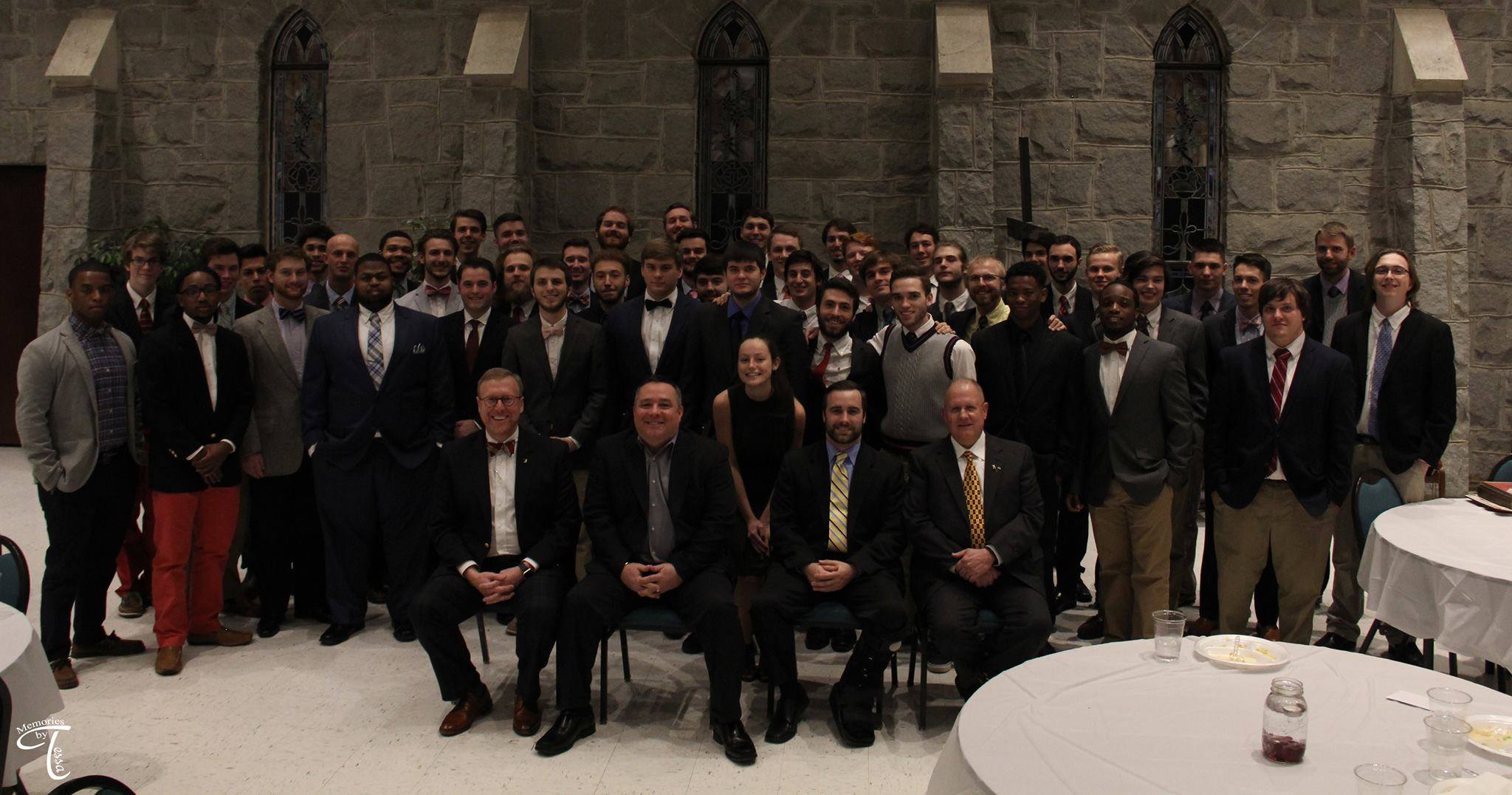 Theta Sigma Chapter Members at a Banquet Photograph