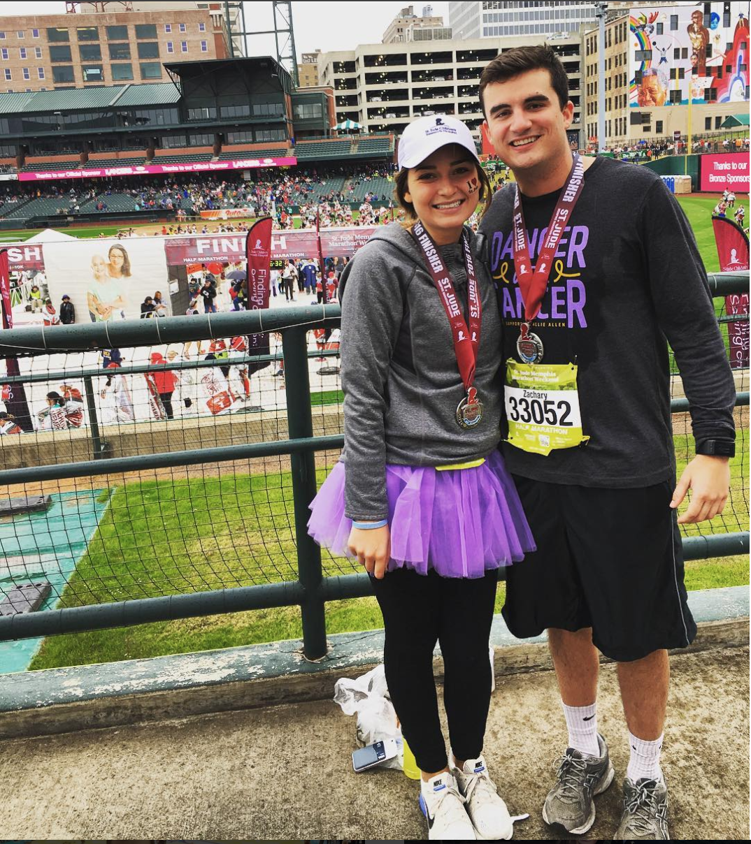 Unidentified Xi Chapter Pike and Girlfriend at a Dance Marathon Photograph