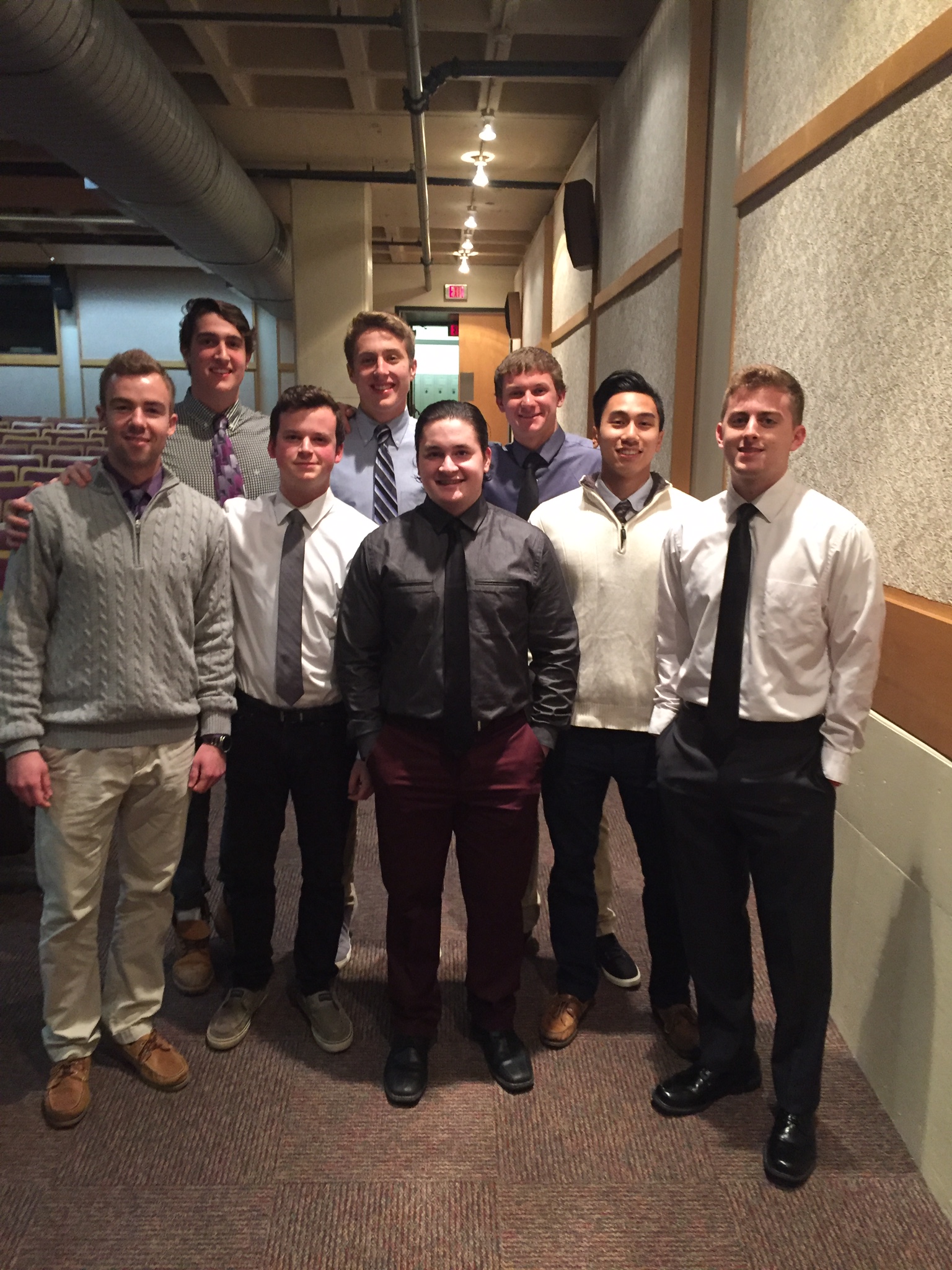 Eight Unidentified Mu Lambda Chapter Members Photograph