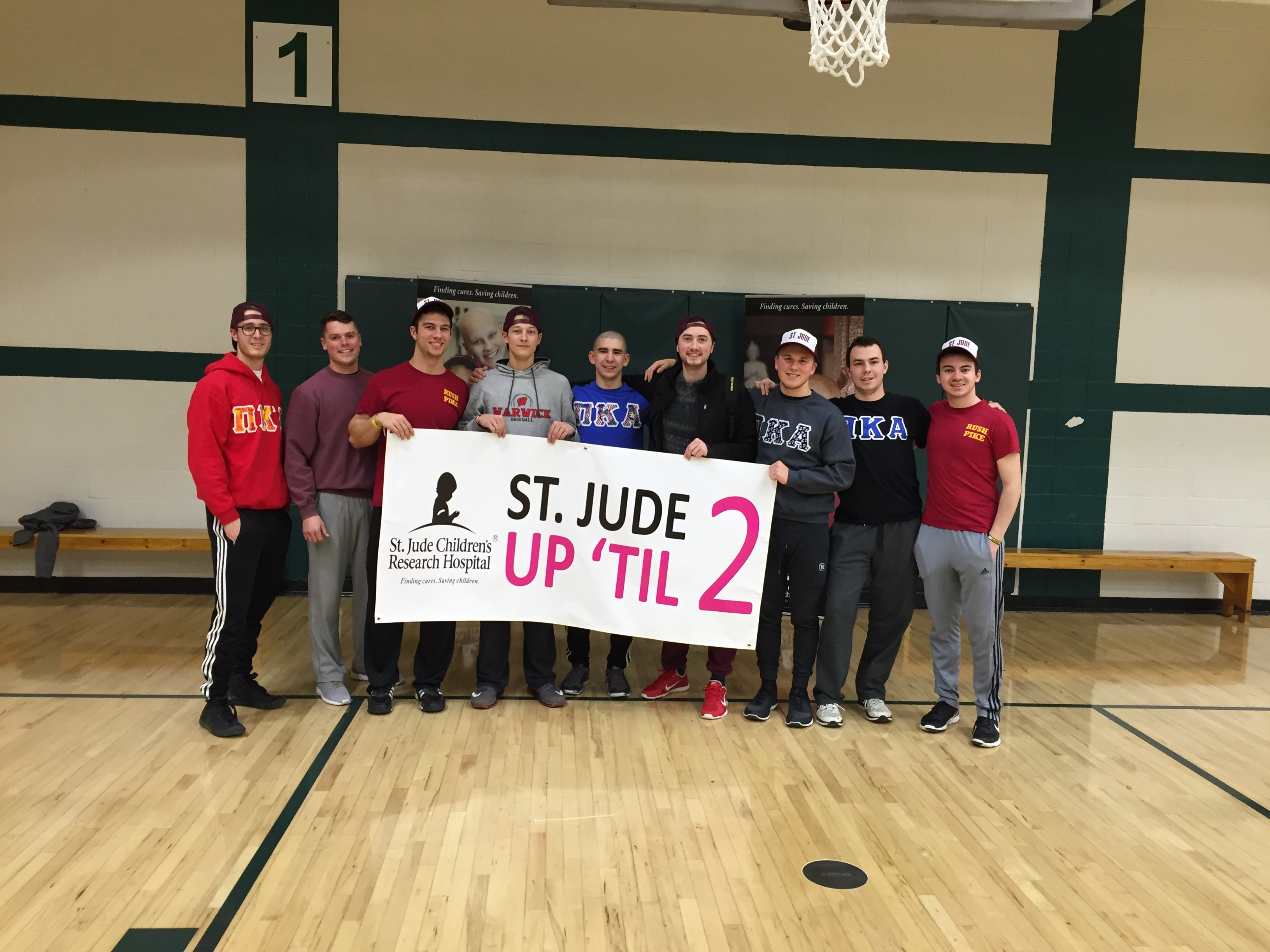 Kappa Sigma Pikes Participate in St. Jude's Up 'Til 2 Event Photograph