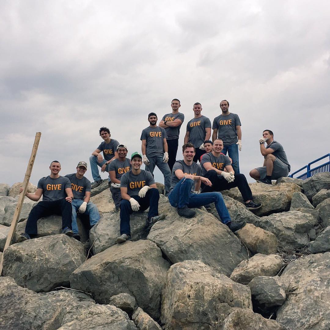 Epsilon Upsilon Chapter Members on GIVE Day Photograph, 2016