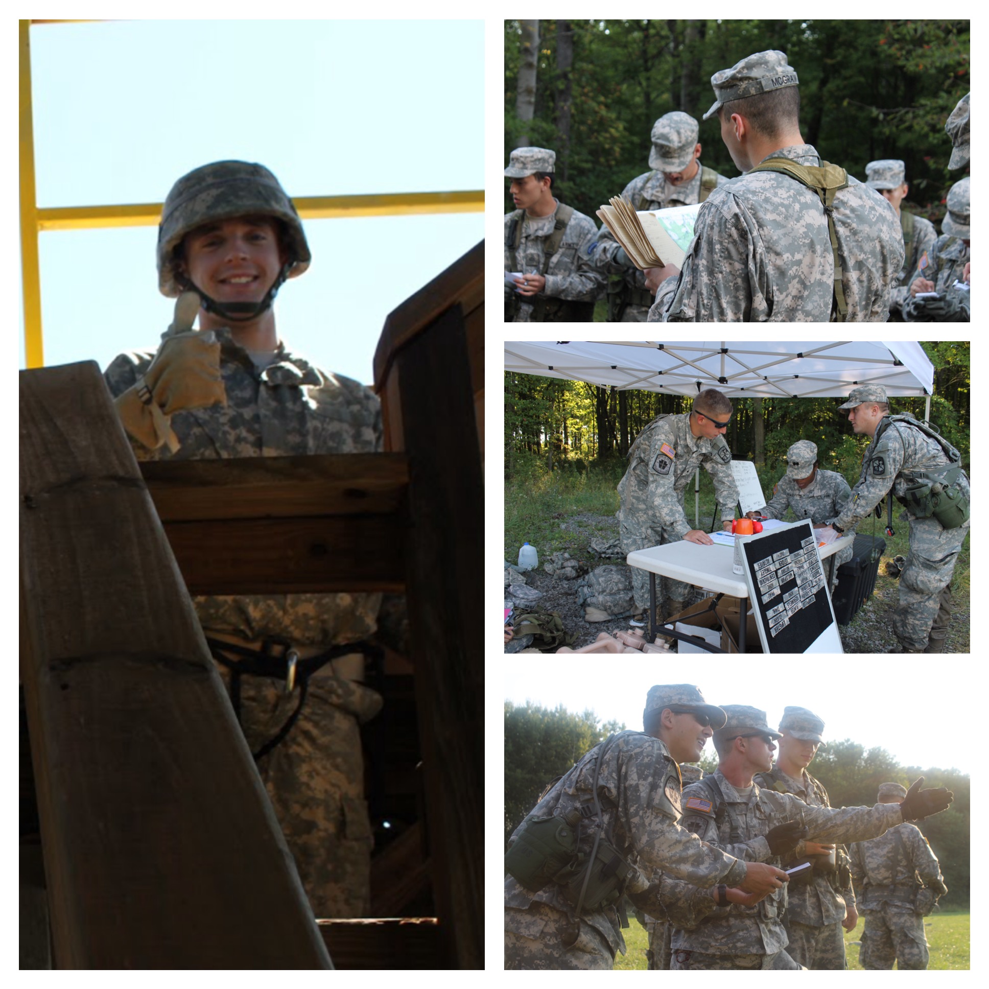 Collage of Epsilon Upsilon Pikes in the Military Photograph