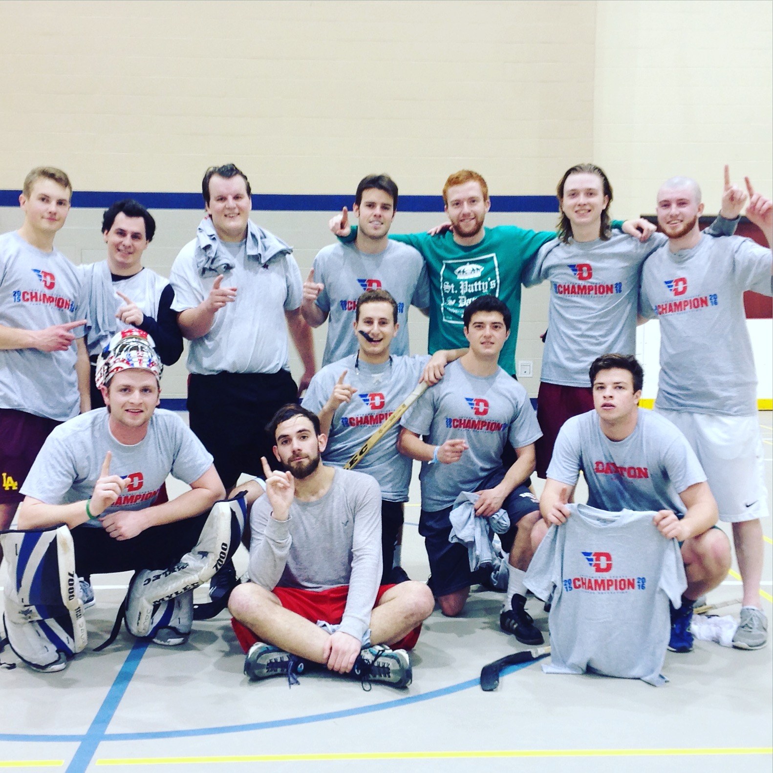 Twelve Unidentified Lambda Theta Pikes Win An Intramural Sport Photograph