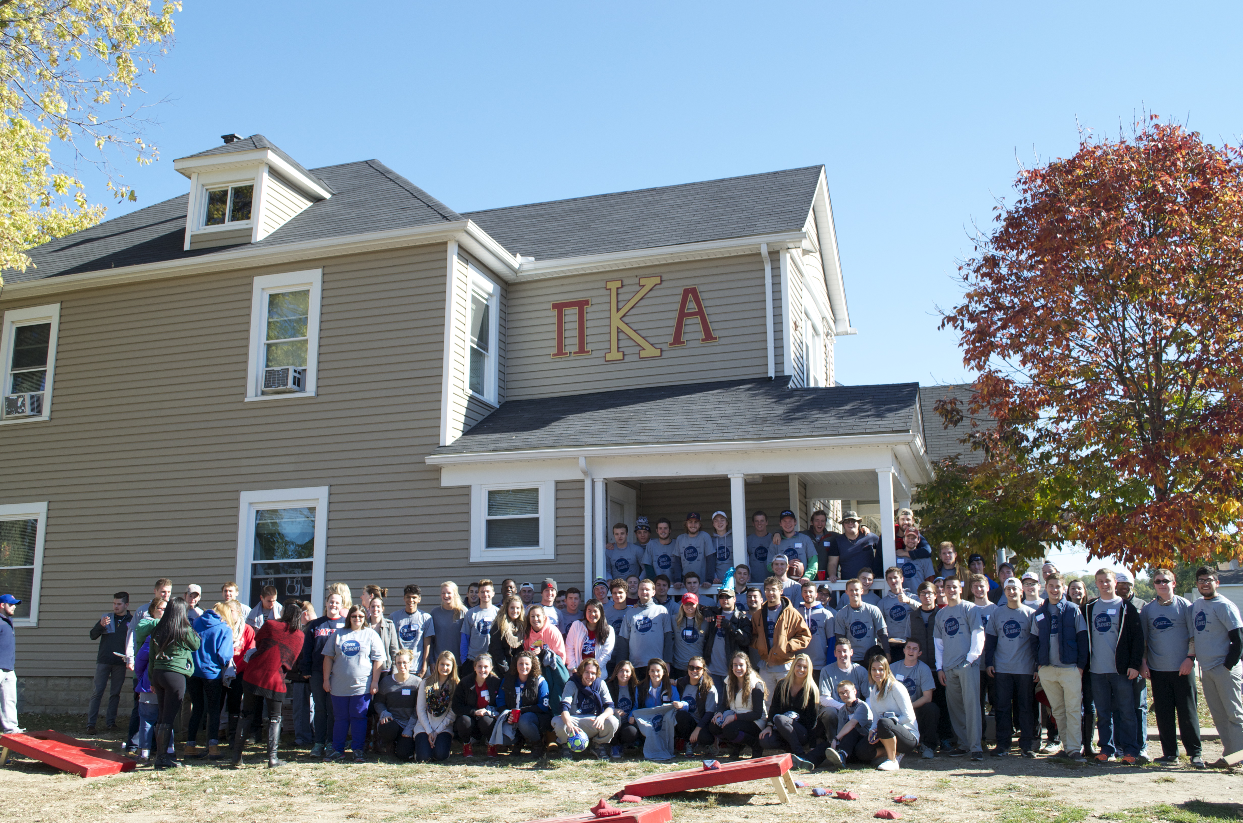 Lambda Theta Chapter Hosts A Social With A Sorority Photograph