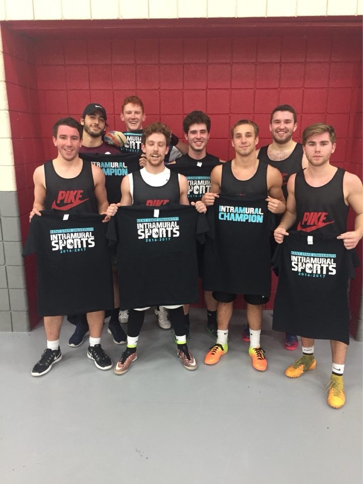 Eight Mu Theta Chapter Members Are Intramural Sports Champions Photograph