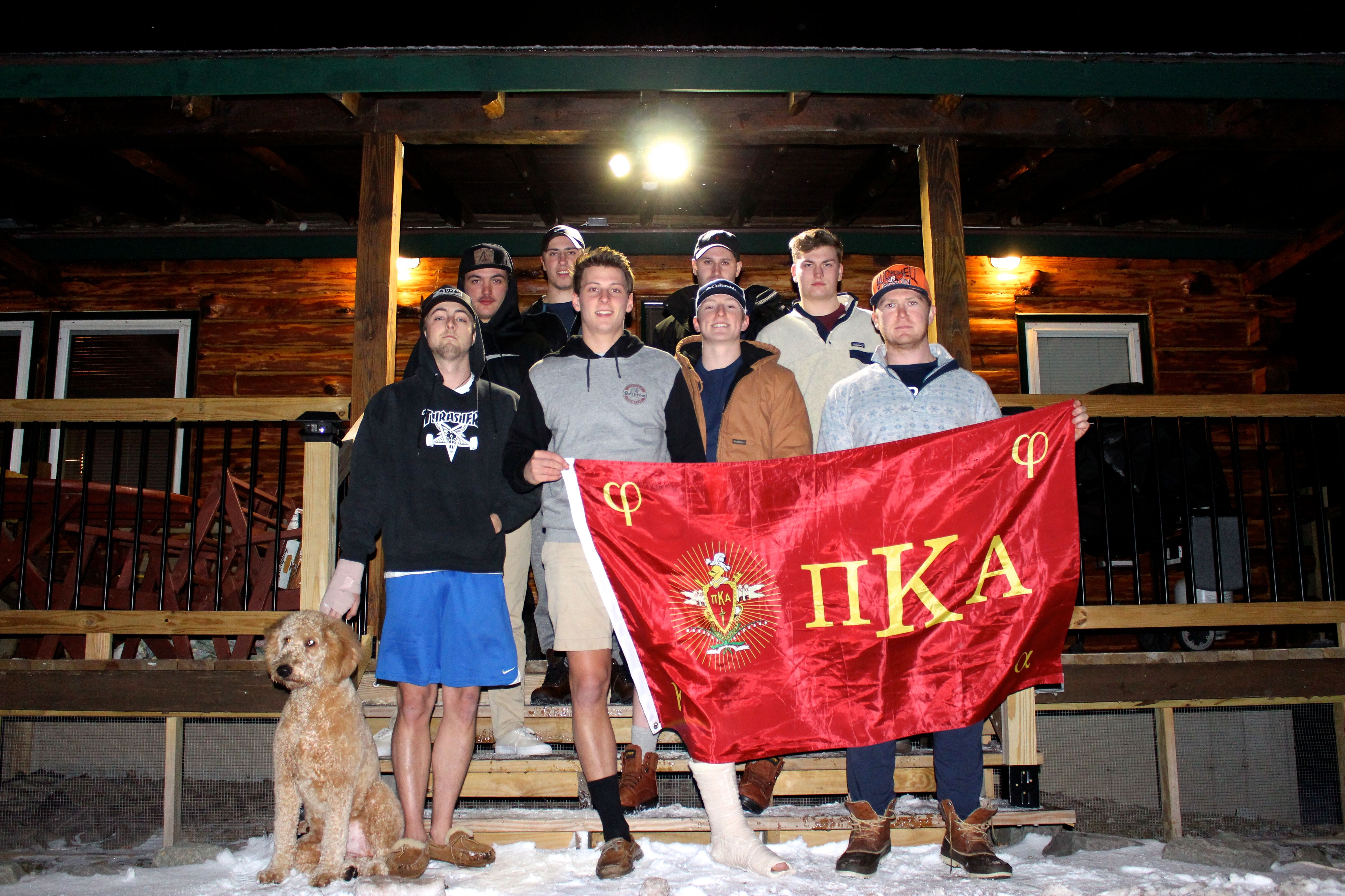 Eight Lambda Pi Chapter Members Photograph