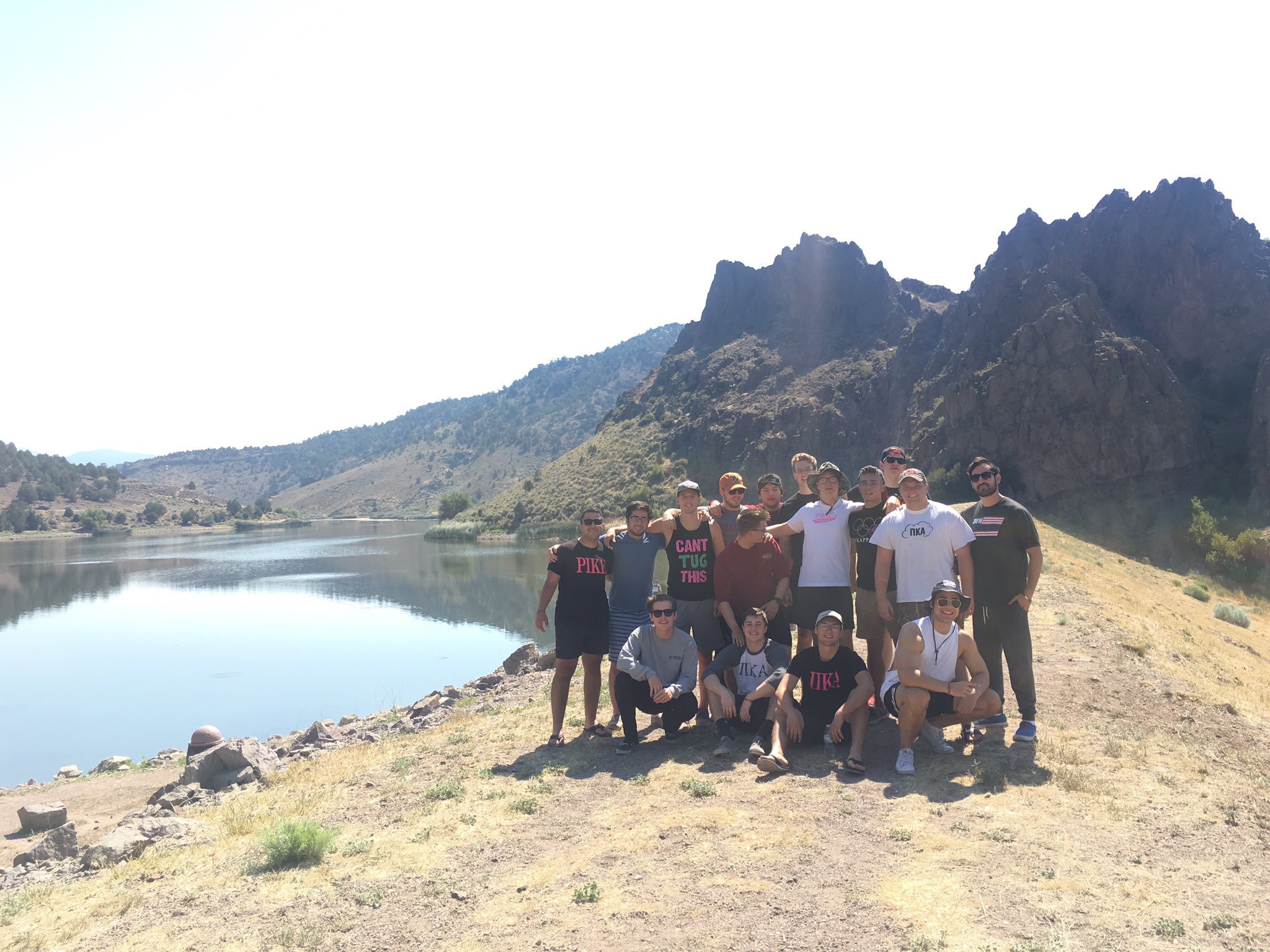 Kappa Omicron Chapter Members On A Hike Photograph