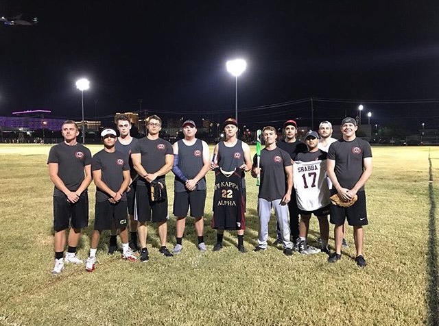 Kappa Omicron Chapter Intramural Baseball Team Photograph