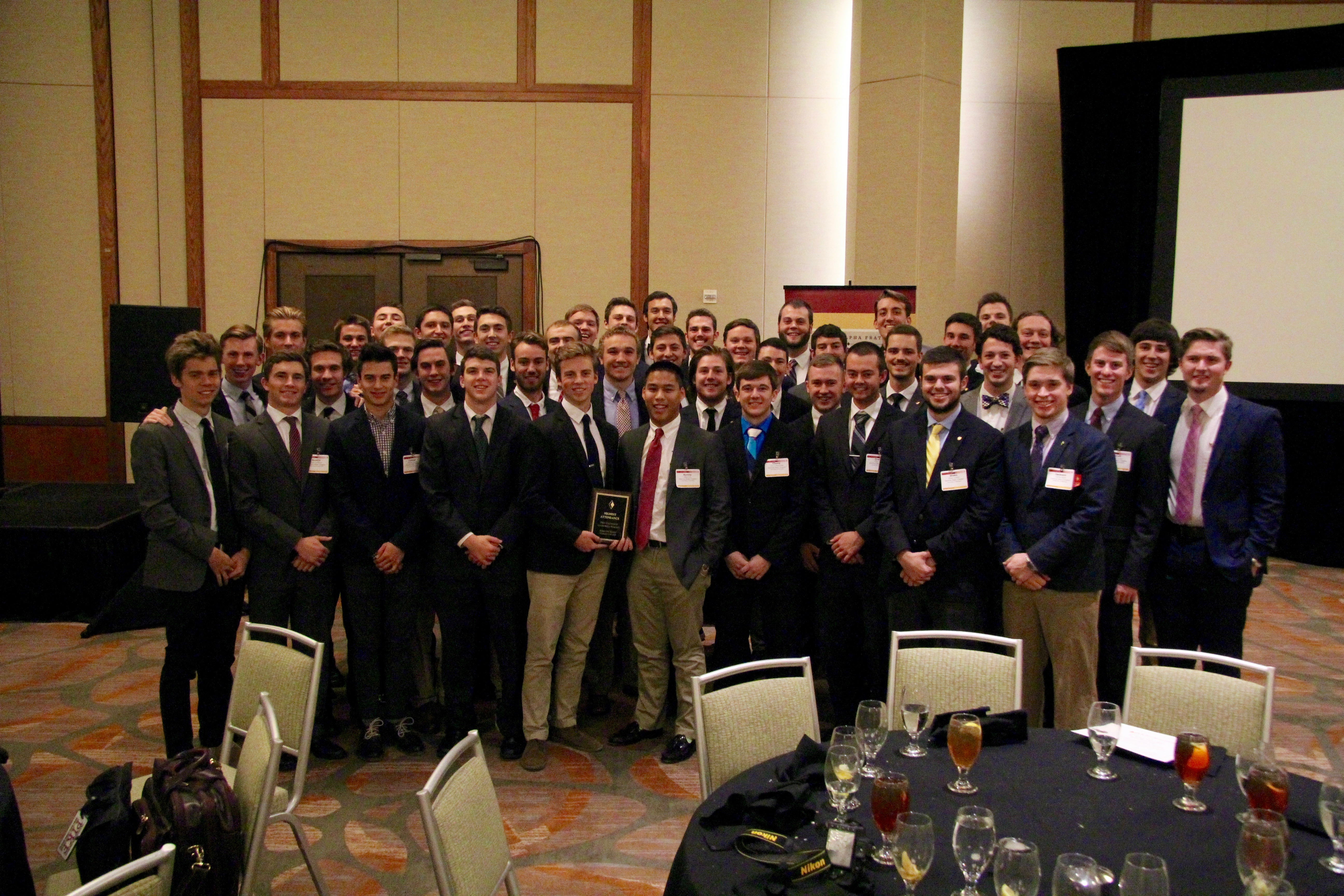 Gamma Beta Chapter Receives an Award at PIKE University Photograph