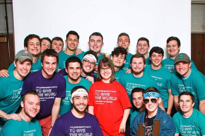 Group of Gamma Beta Chapter Members Wearing Dancing T-Shirts Photograph