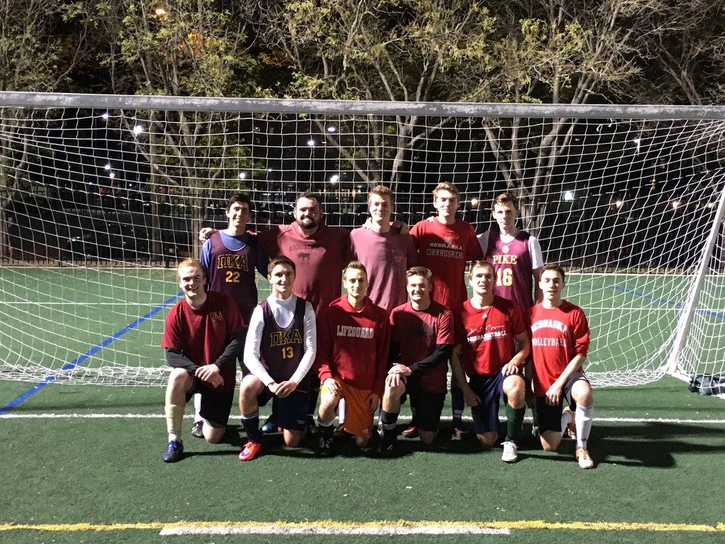 Eleven Gamma Beta Chapter Pikes Play Intramural Soccer Photograph 1