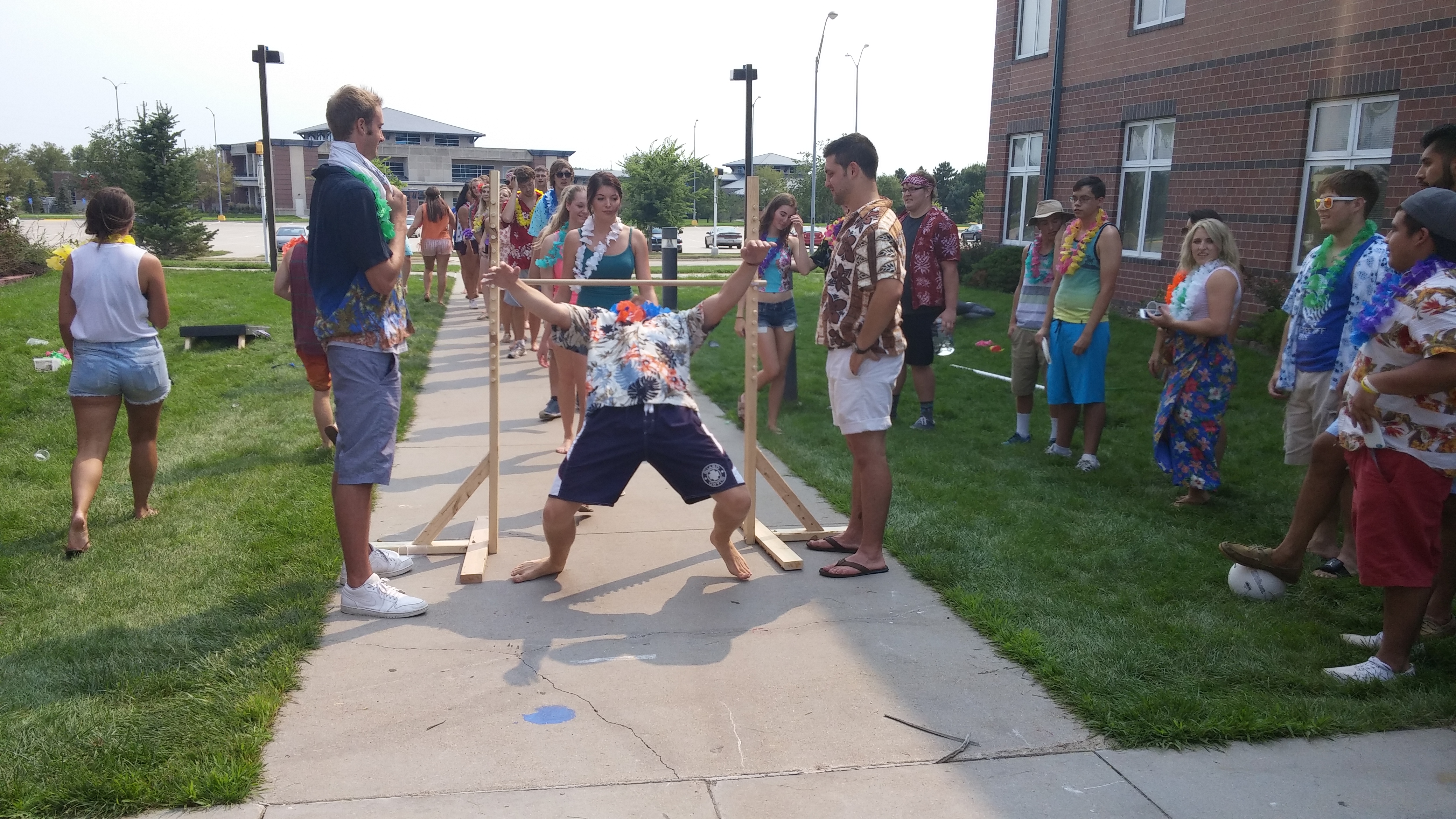 An Iota Gamma Chapter Member Does The Limbo Photograph
