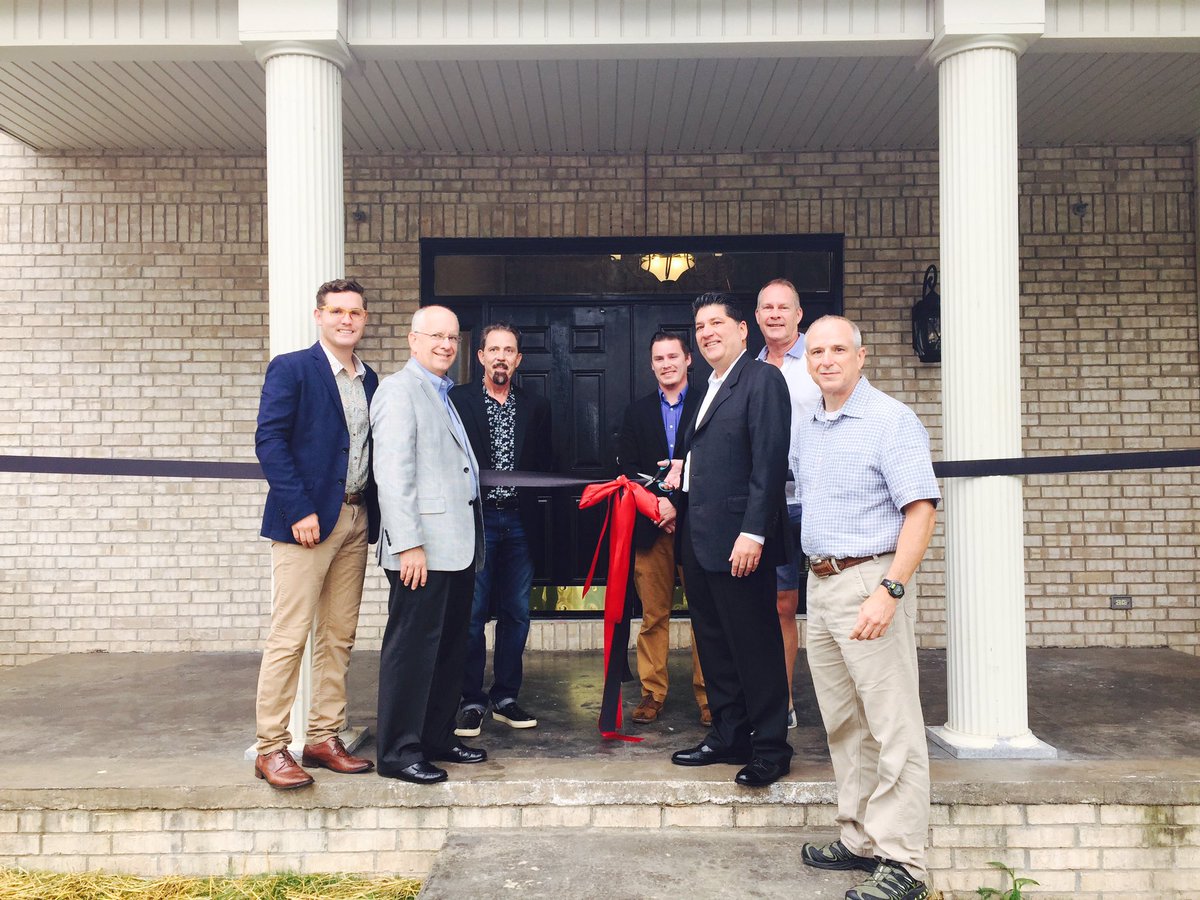 Seven Unidentified Pikes At A Ribbon Cutting Ceremony Photograph